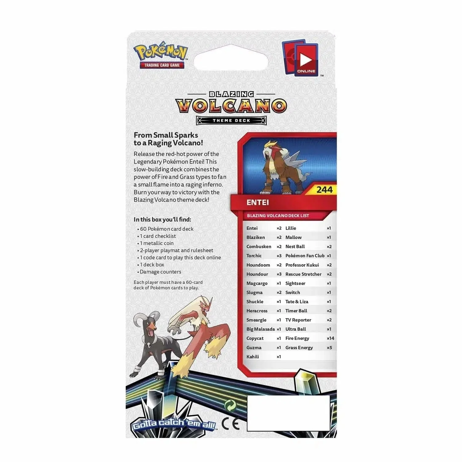 Pokémon TCG [Sun & Moon: Lost Thunder] - Blazing Volcano Theme Deck (Entei) - Image 2