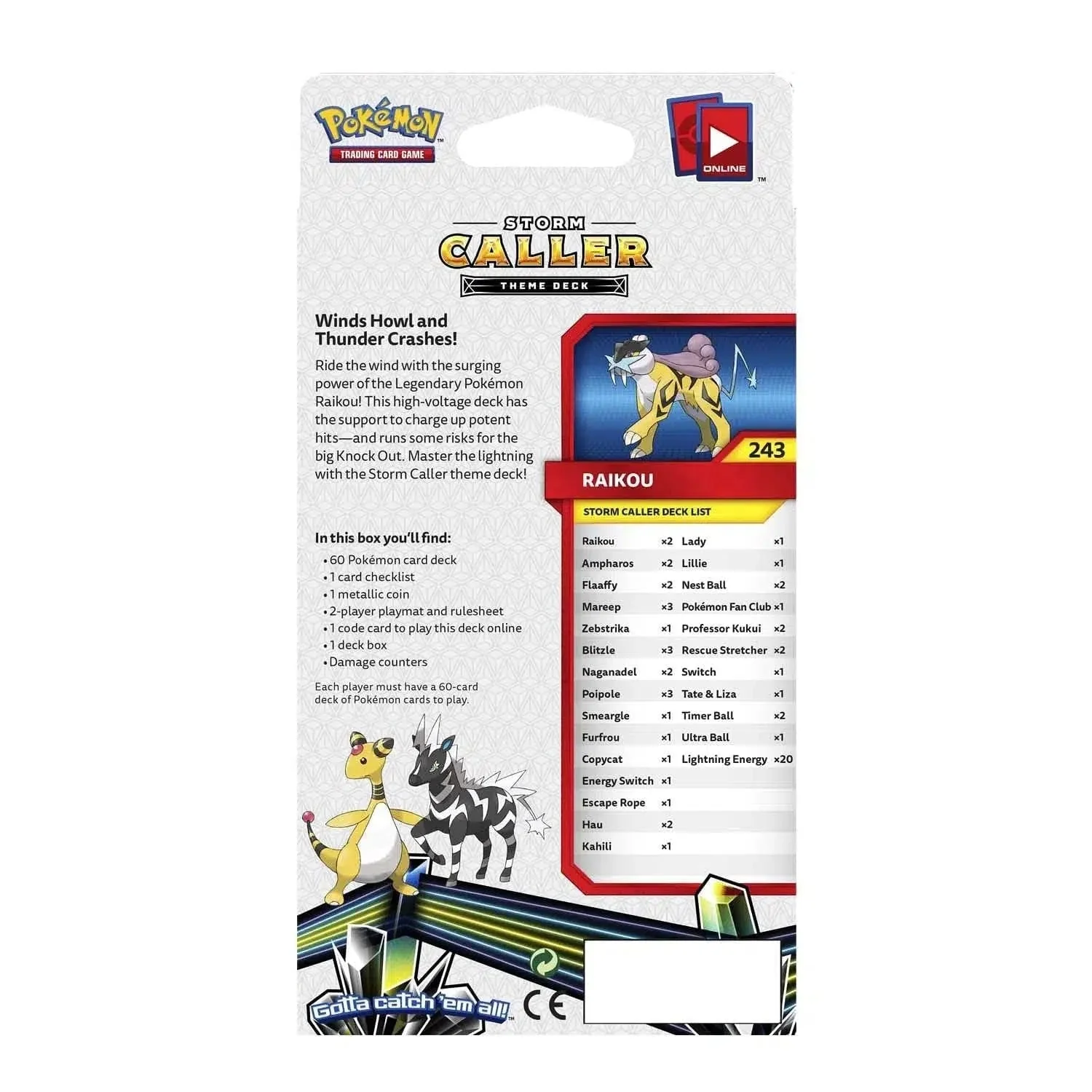 Pokémon TCG [Sun & Moon: Lost Thunder] - Storm Caller Theme Deck (Raikou) - Image 2