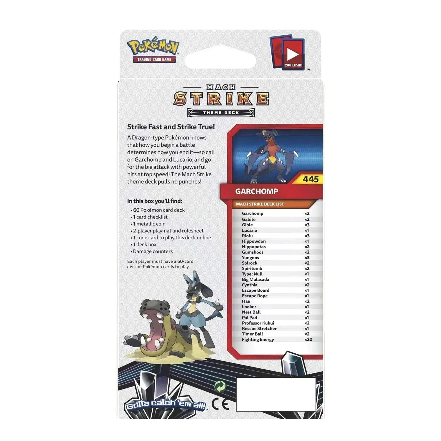 Pokémon TCG [Sun & Moon: Ultra Prism] - Mach Strike Theme Deck (Garchomp) - Image 2