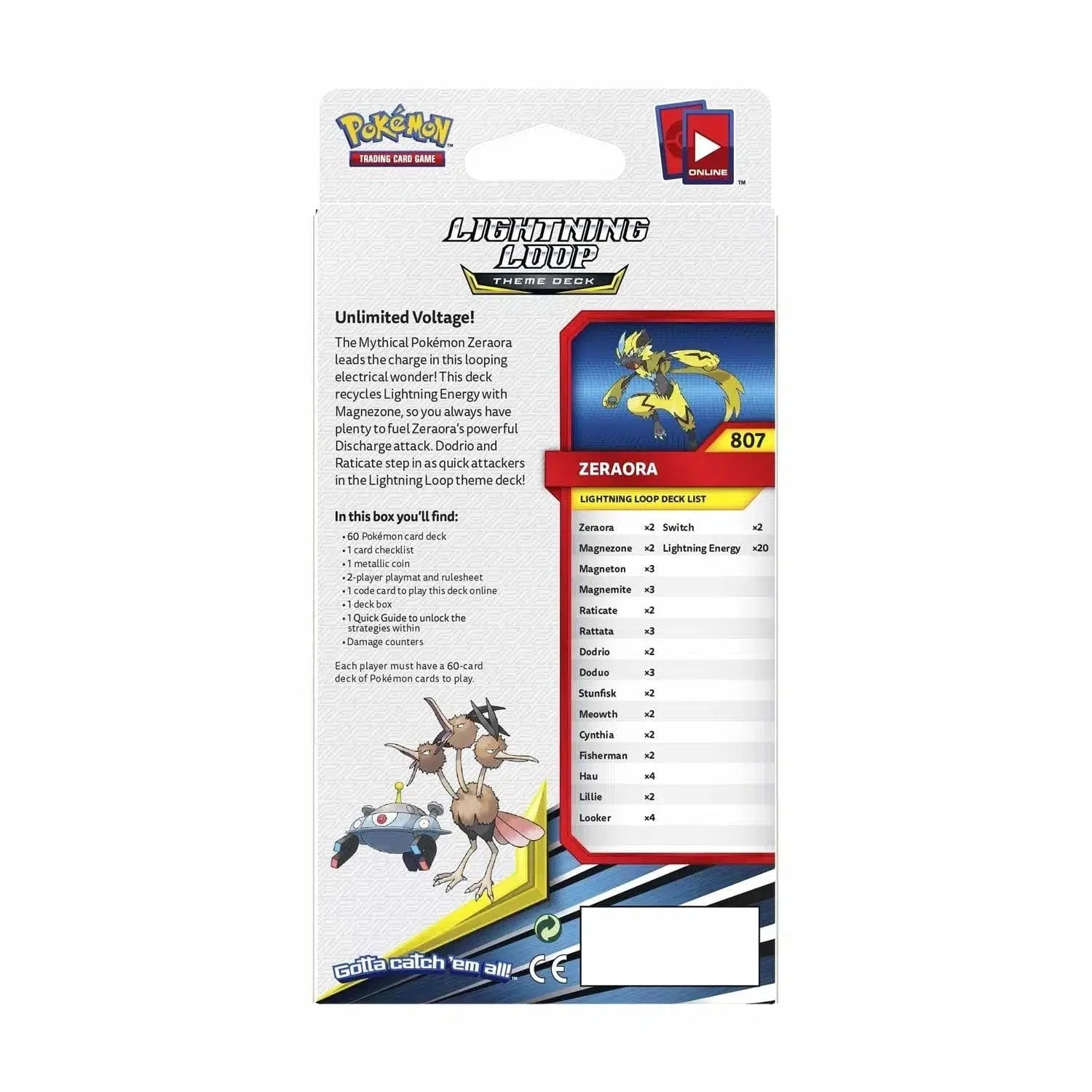 Pokémon TCG [Sun & Moon: Unbroken Bonds] - Lightning Loop Theme Deck (Zeraora) - Image 2