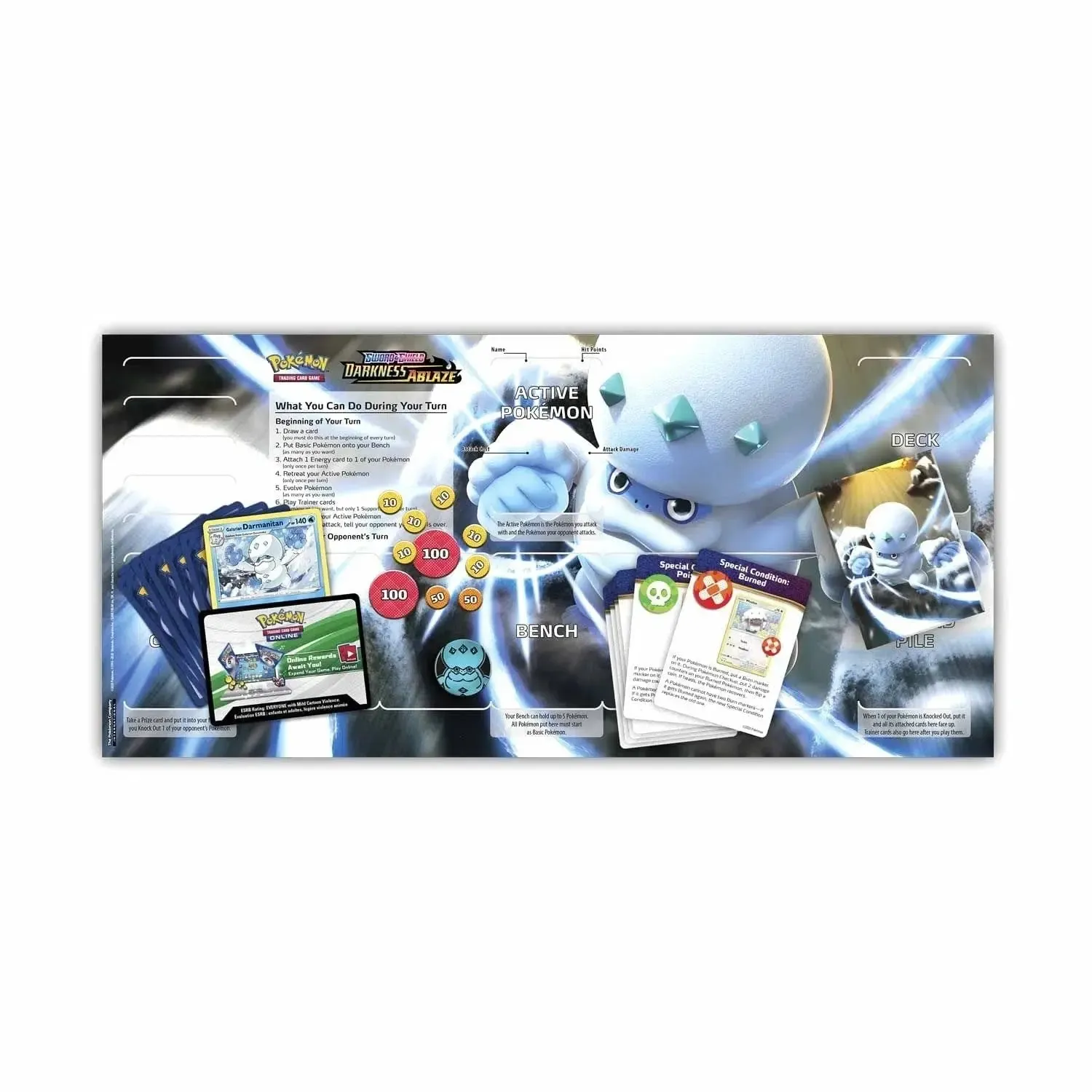 Pokémon TCG [Sword & Shield: Darkness Ablaze] - Galarian Darmanitan Theme Deck - Image 5