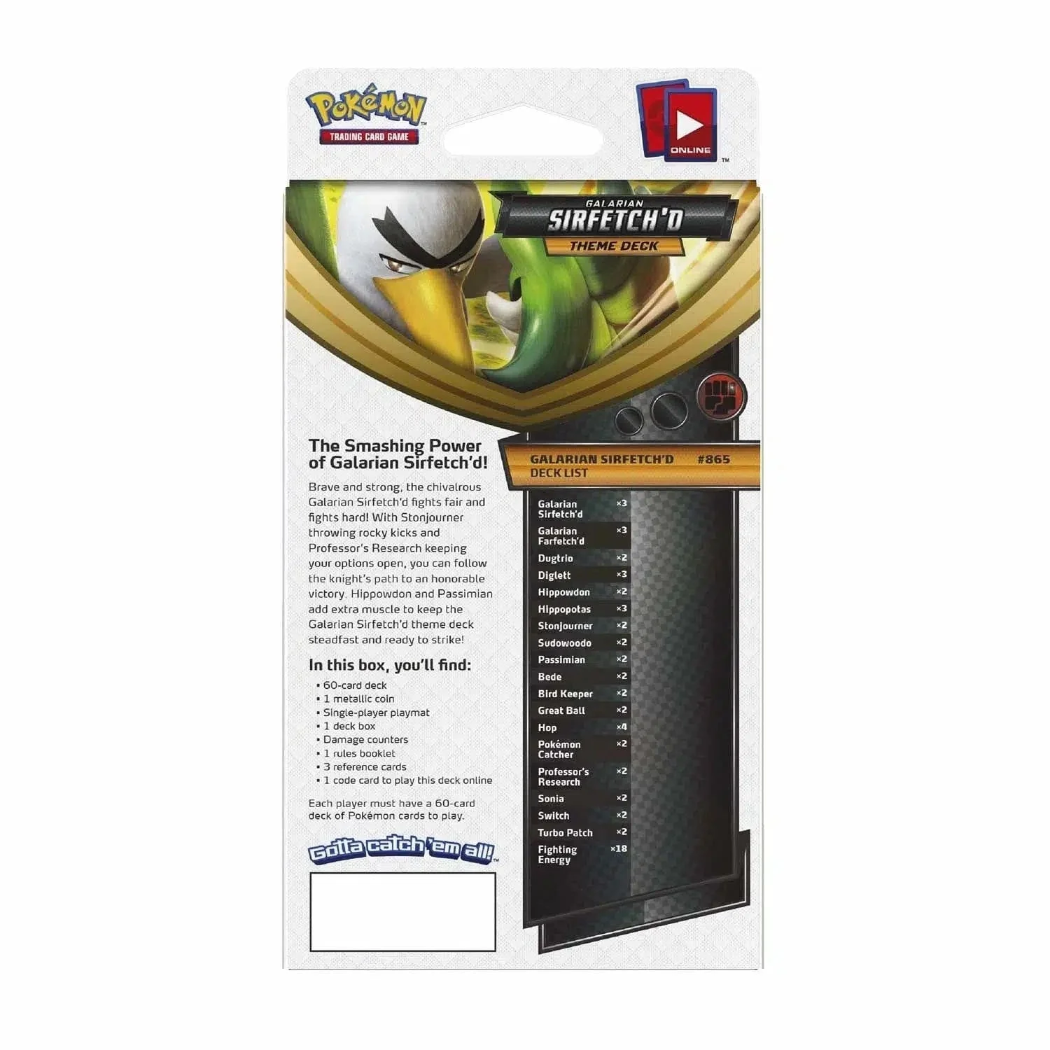 Pokémon TCG [Sword & Shield: Darkness Ablaze] - Galarian Sirfetch'd Theme Deck - Image 2