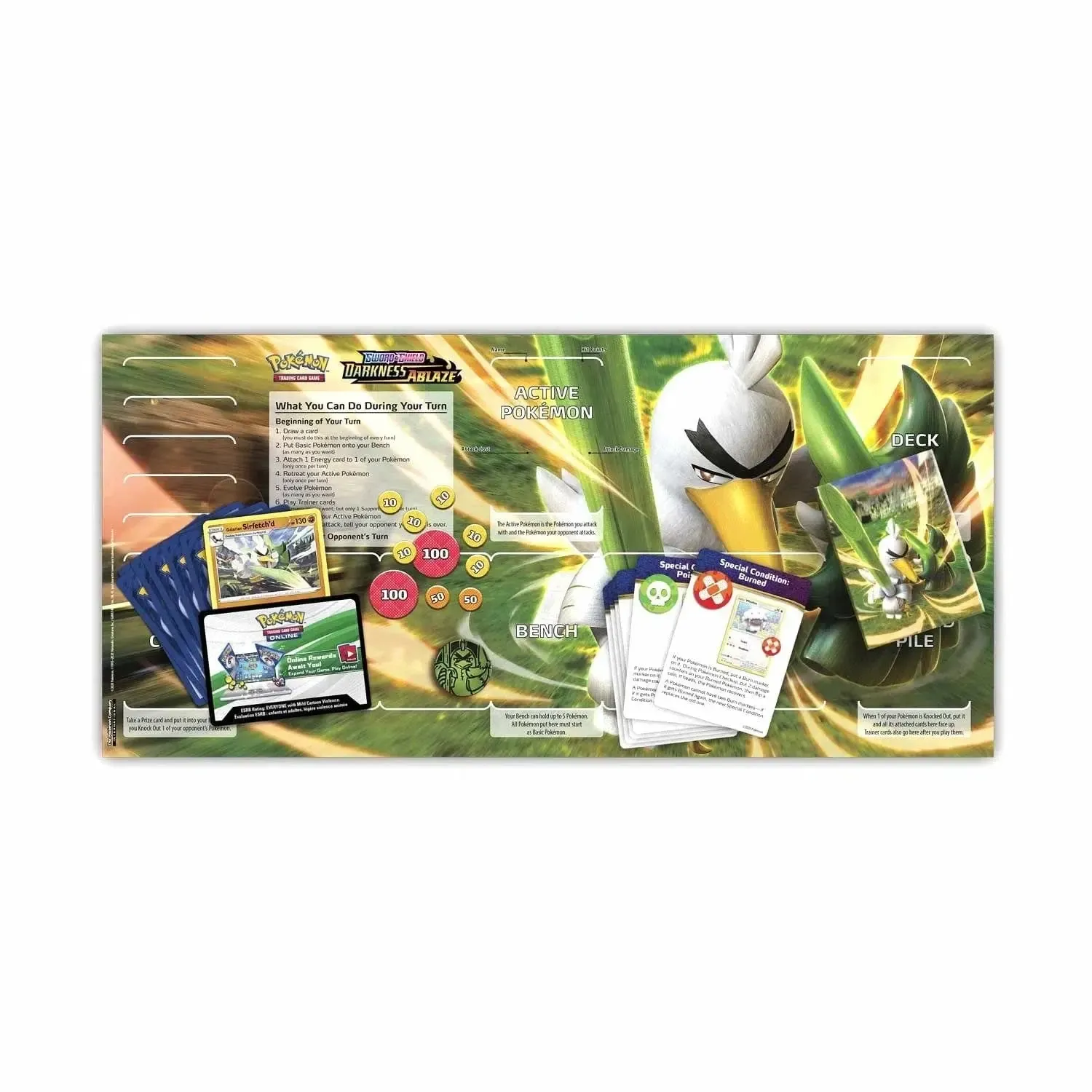 Pokémon TCG [Sword & Shield: Darkness Ablaze] - Galarian Sirfetch'd Theme Deck - Image 5