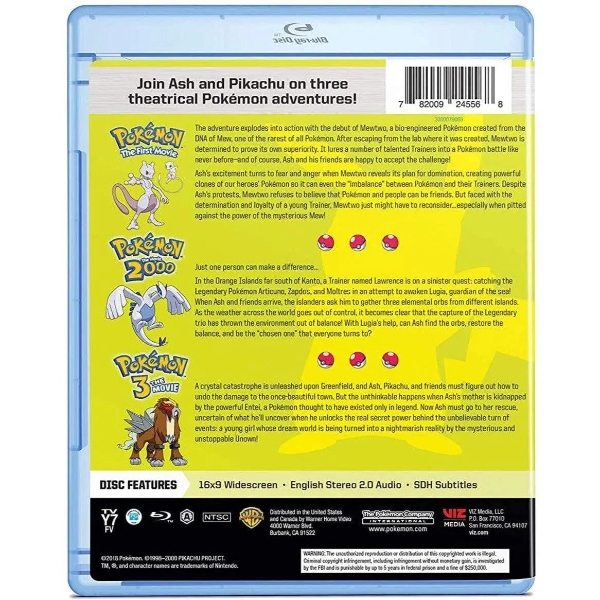 Pokémon: The Movies 1-3 Collection - Blu-ray - Image 2
