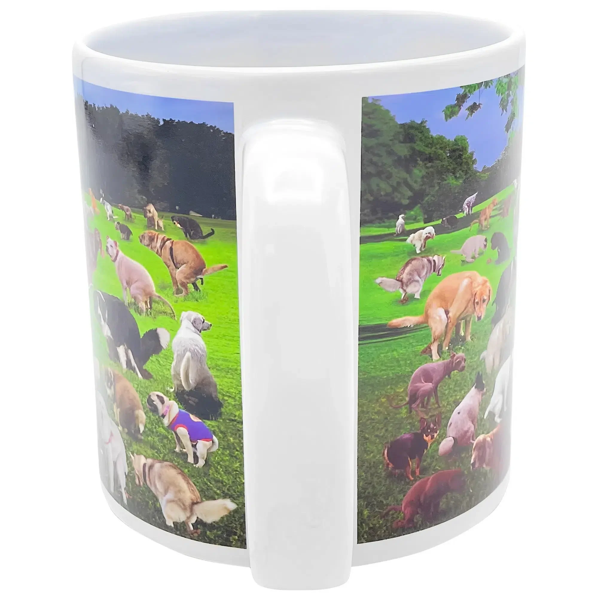 Pooping Puppies Giant Gag Gift Mug (Ceramic, 22 oz.) - Island Dogs - Image 3