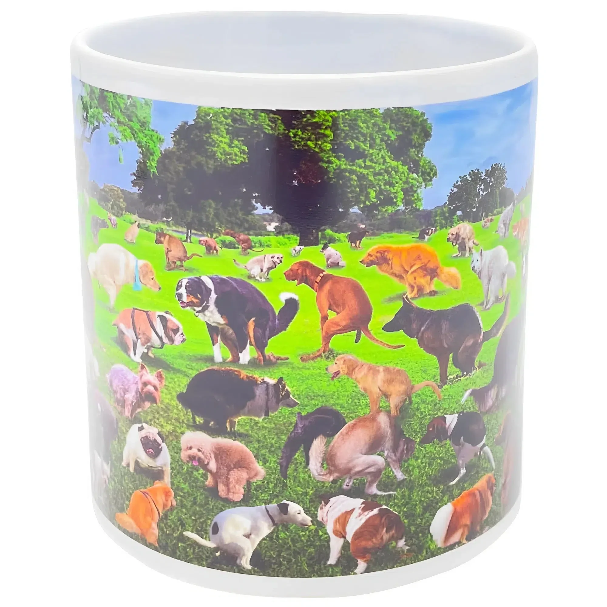 Pooping Puppies Giant Gag Gift Mug (Ceramic, 22 oz.) - Island Dogs - Image 4