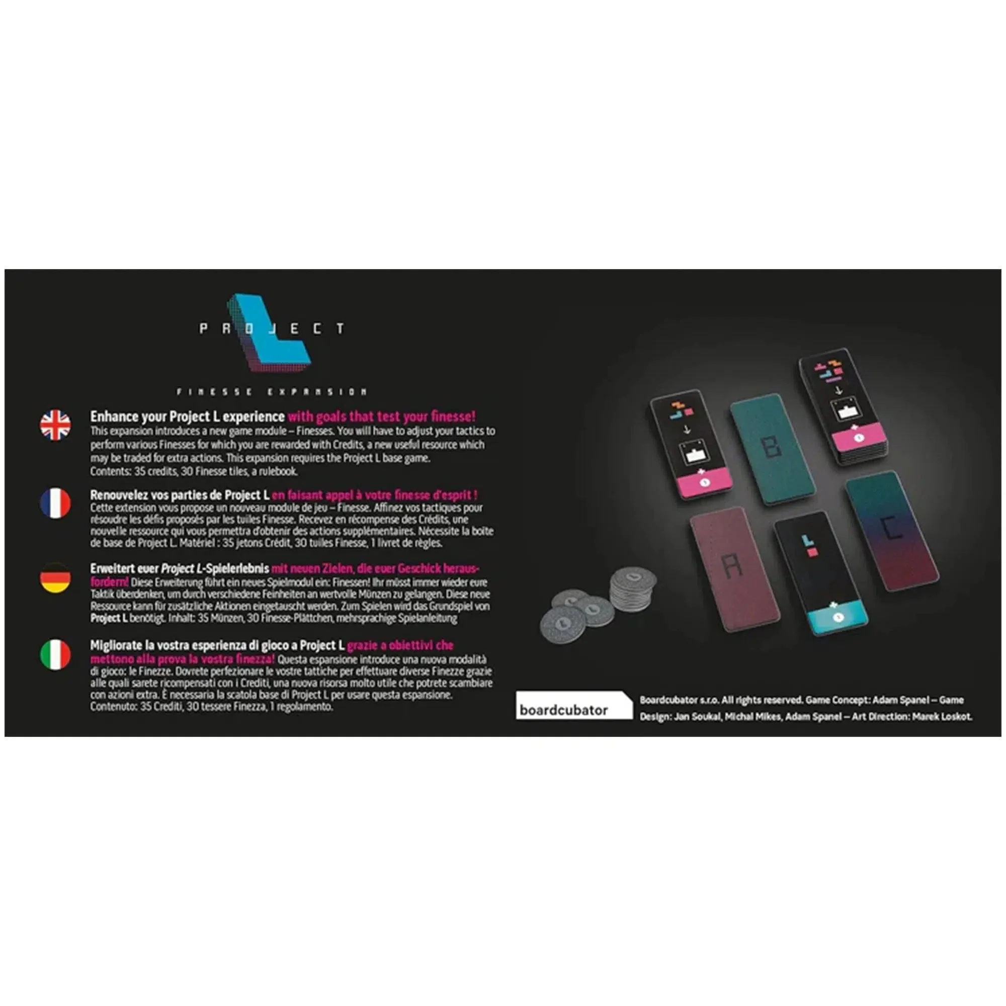Project L: Finesse Expansion - Board Game Expansion - Boardcubator - Image 3