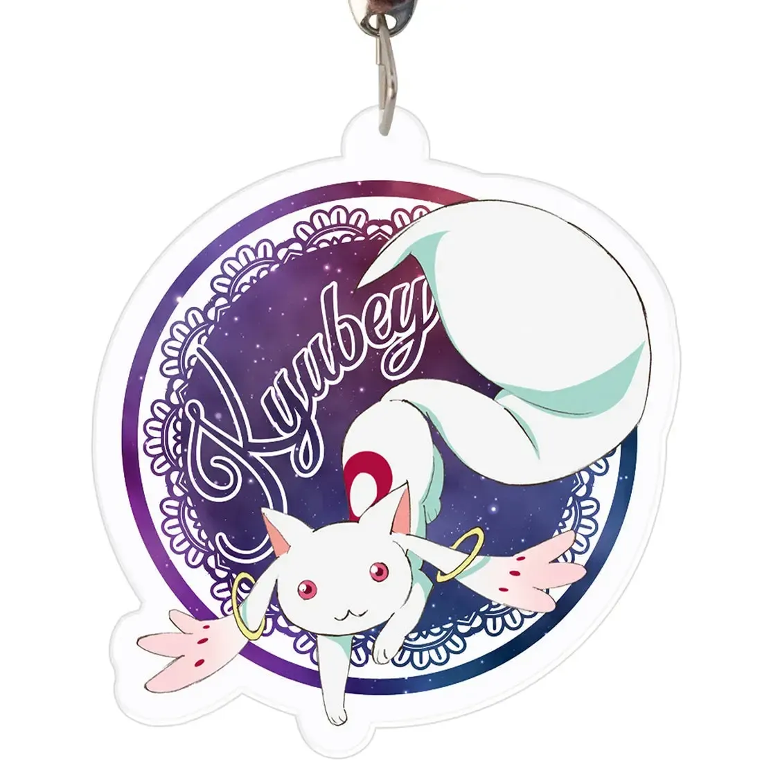 Puella Magi Madoka Magica - Kyubey Keychain (2", Acrylic) - ABYstyle - Image 5