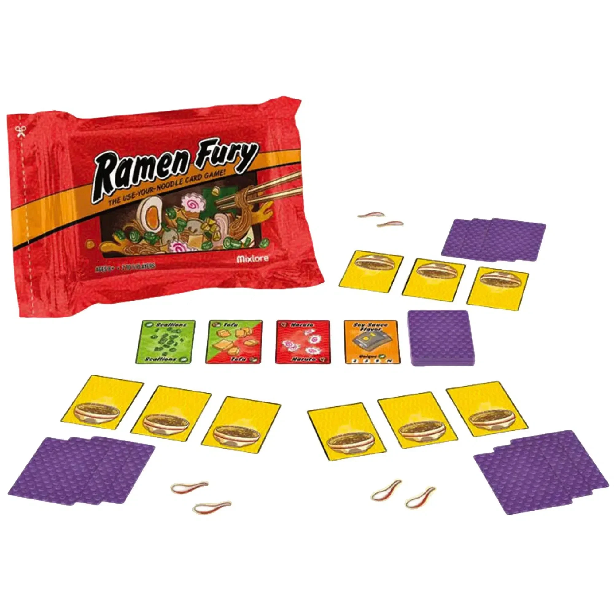 Ramen Fury - Competitive Food Board Game for Family, Adults, and Children (2-5 Players, Ages 8+) - Mixlore - Image 2