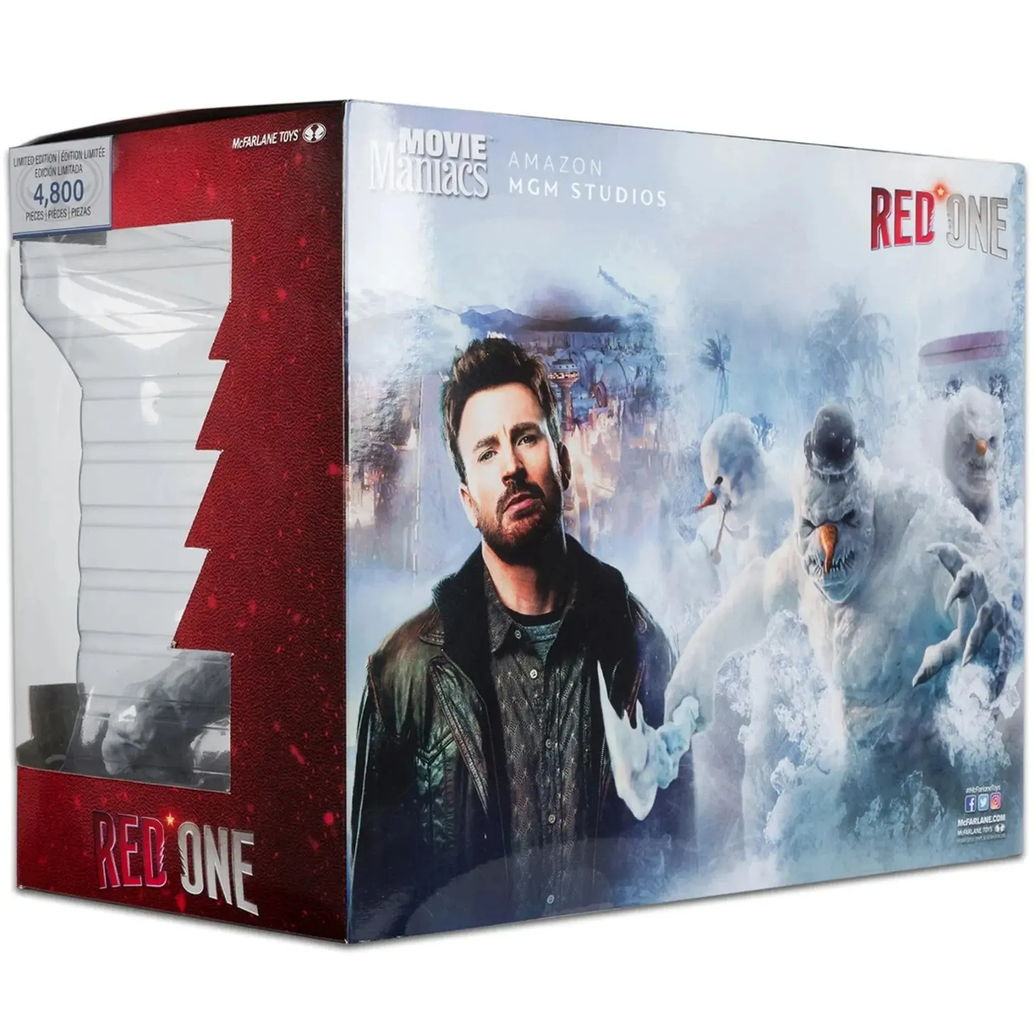 Red One - Jack O’Malley & Snowman Action Figure Set (4.75" / 7") - McFarlane Toys - Movie Maniacs Series - (2024) - Image 3