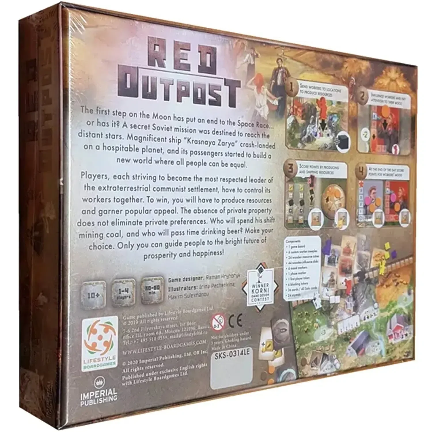 Red Outpost - Worker Placement Civilization Board Game for Family, and Adults (1-4 Players, Ages 10+) - Imperial Publishing - Image 3