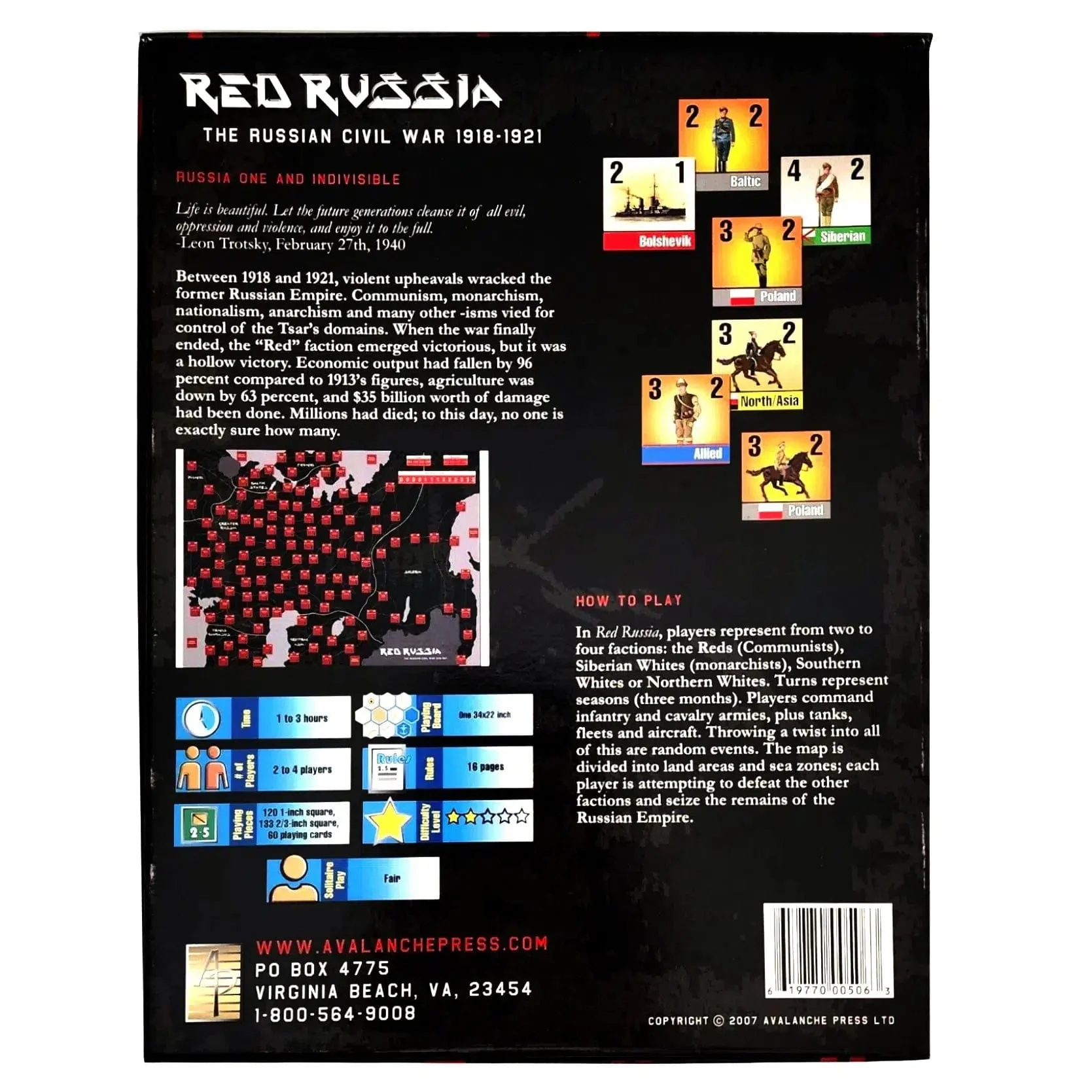 Red Russia: The Russian Civil War 1918-1921 - Board Game - Avalanche Press - Image 4