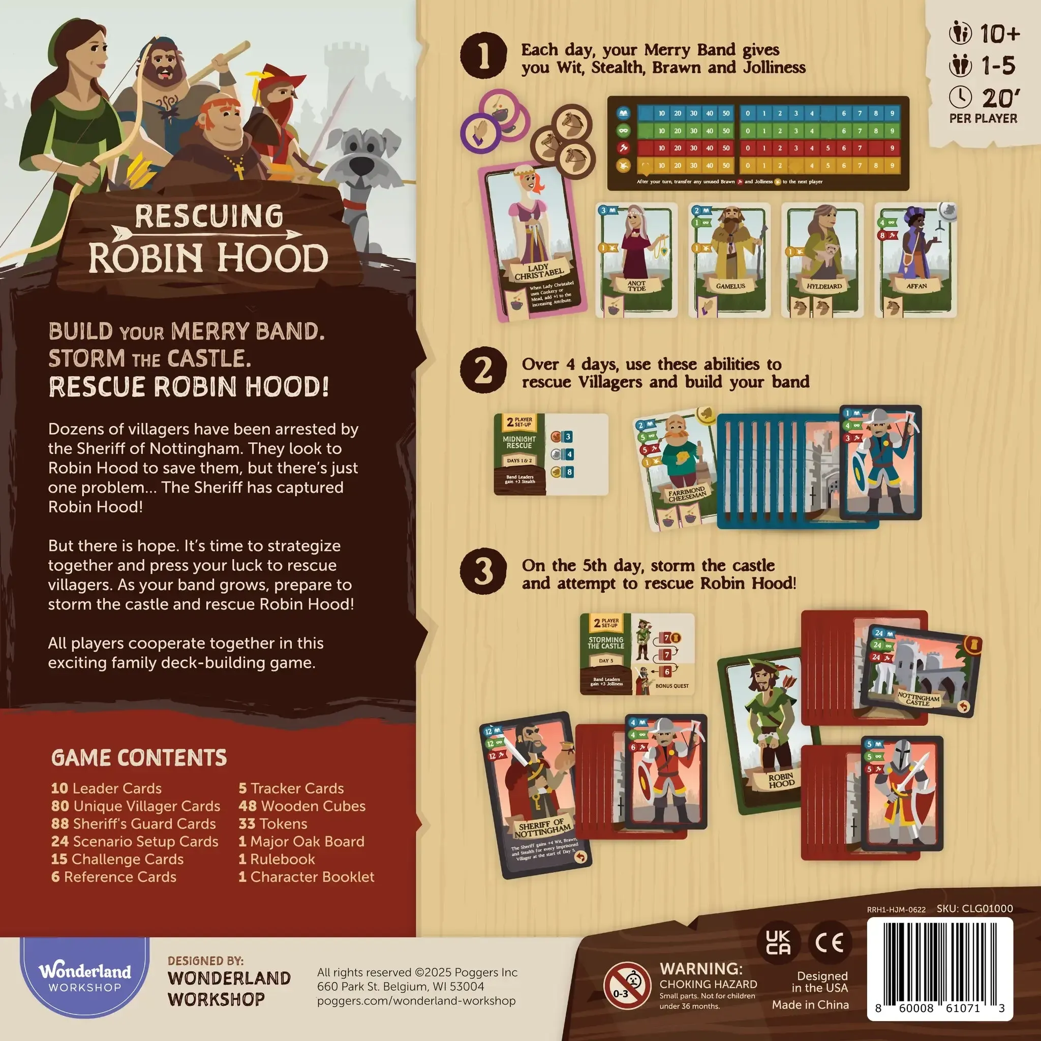 Rescuing Robin Hood - Cooperative Fantasy Board Game for Family, Adults & Children (1-5 Players, Ages 10+) - Image 10