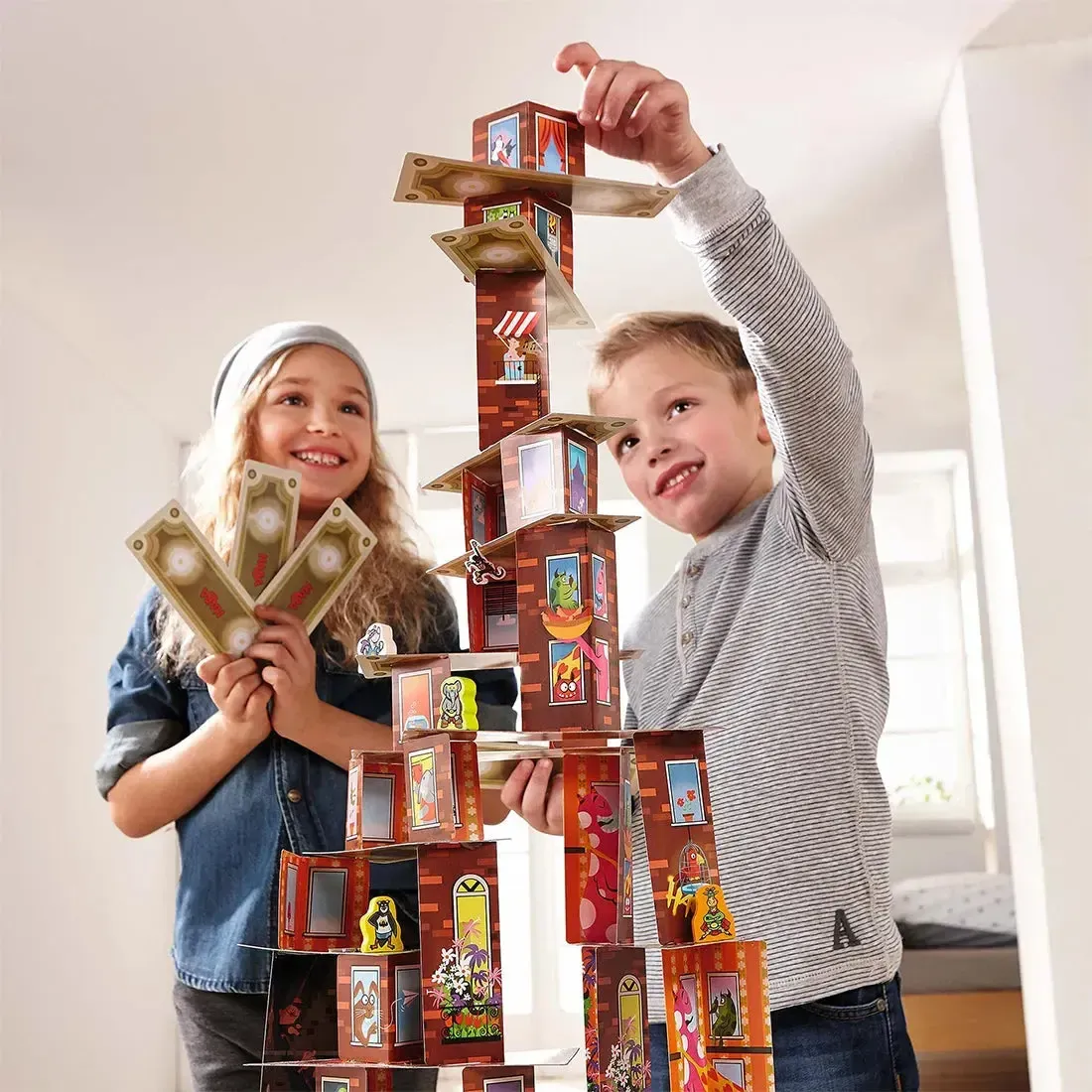 Rhino Hero: Super Battle - Dexterity Superheroes Board Game for Adults, Family, and Children (2-4 Players, Ages 5+) - HABA - Image 8