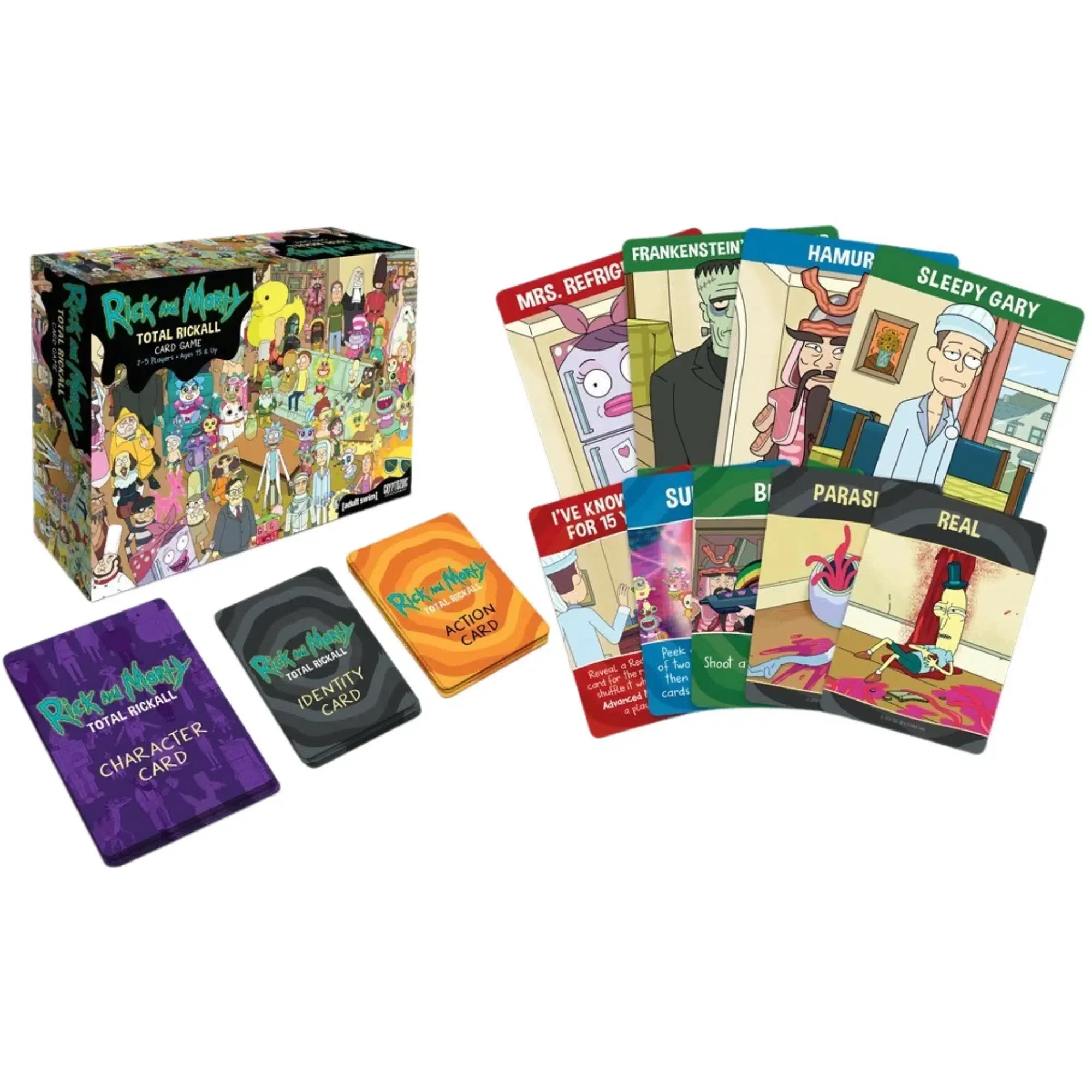 Rick and Morty: Total Rickall - Social Deduction Sci-Fi Card Game for Family, and Adults (2-5 Players, Ages 15+) - Cryptozoic Entertainment - Image 4