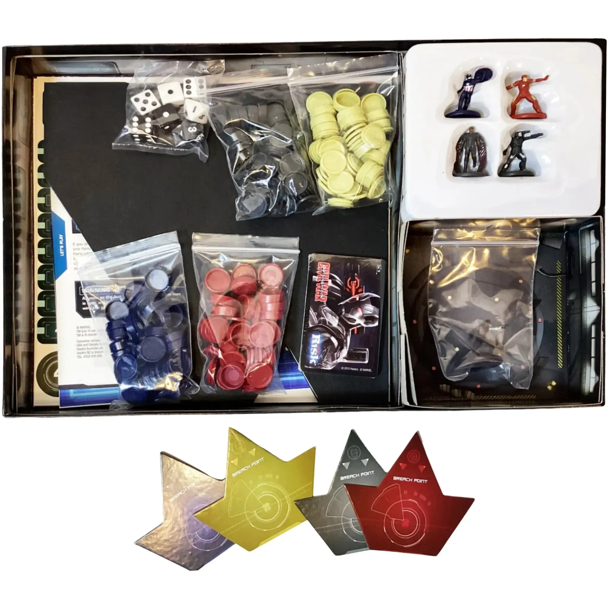Risk: Civil War: Captain America - Area Control War Board Game for Family, Adults, and Children (2-4 Players, Ages 10+) - Hasbro - Image 4