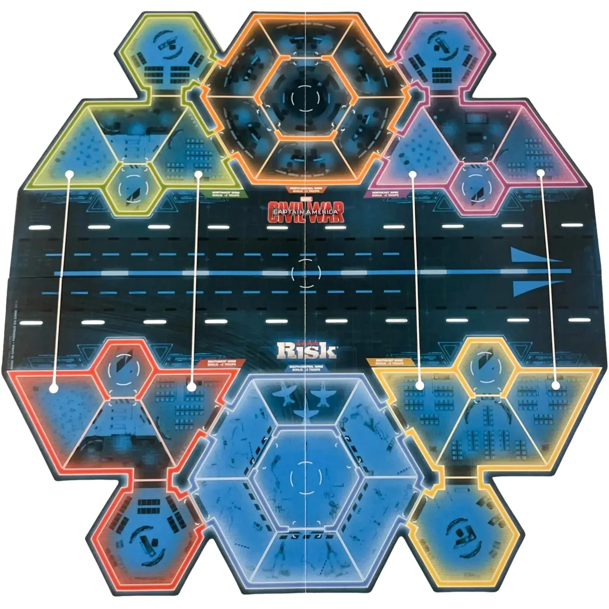 Risk: Civil War: Captain America - Area Control War Board Game for Family, Adults, and Children (2-4 Players, Ages 10+) - Hasbro - Image 5