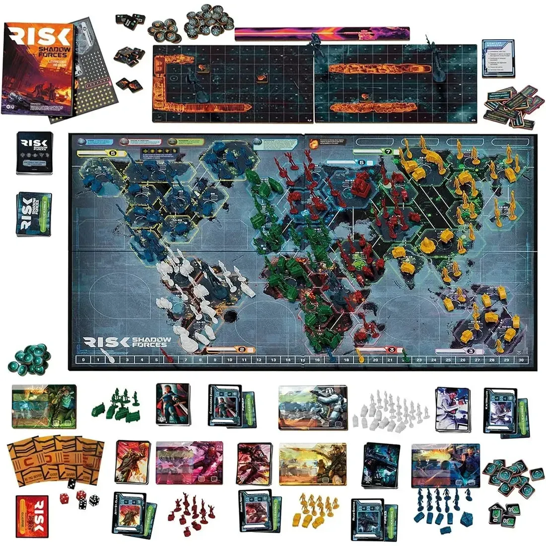 Risk: Shadow Forces Edition - Strategy War Board Game for Adults (3-5 Players, Ages 13+) - Hasbro Gaming - Image 2