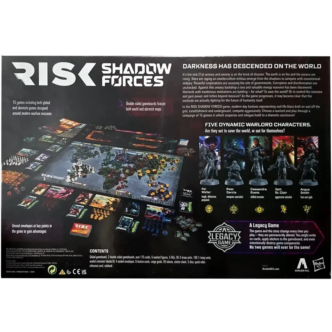 Risk: Shadow Forces Edition - Strategy War Board Game for Adults (3-5 Players, Ages 13+) - Hasbro Gaming - Image 3