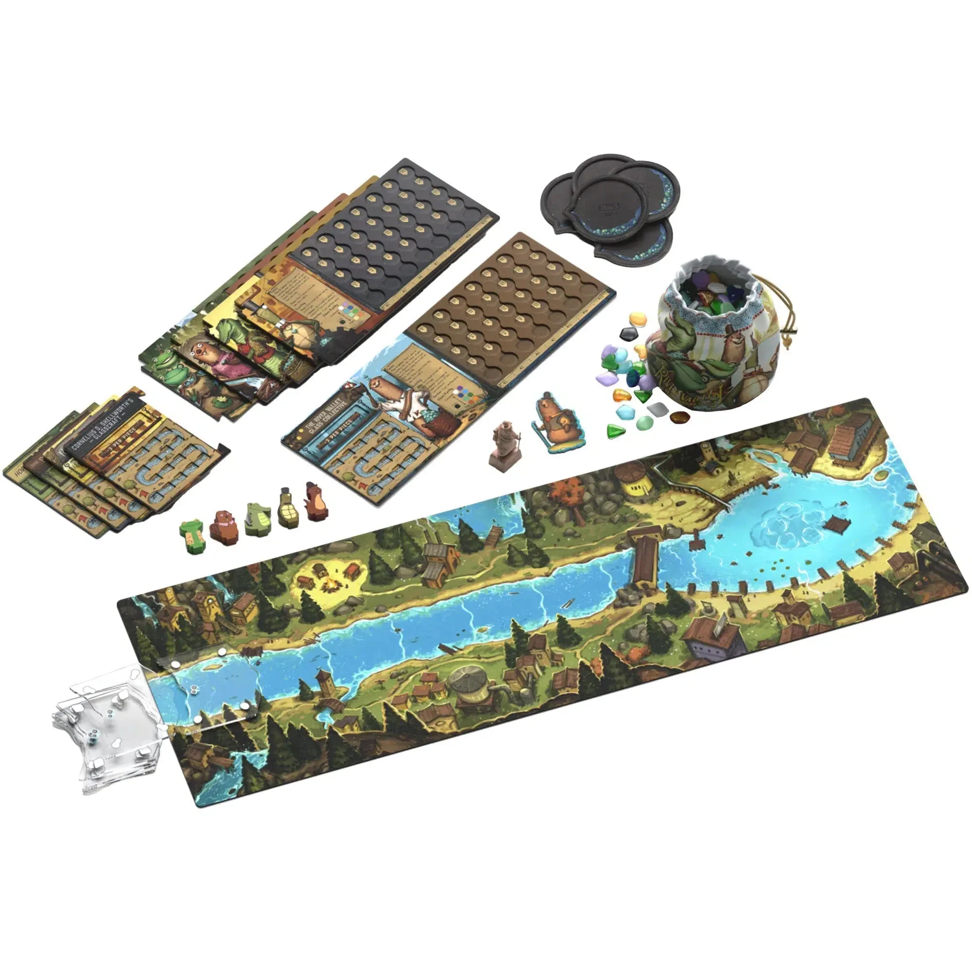 River Valley Glassworks - Tile Placement Woodland Animal Board Game for Family, Adults, and Children (1-5 Players, Ages 7+) - Allplay - Image 4