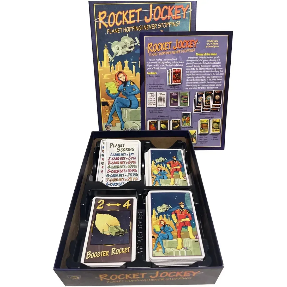 Rocket Jockey - Strategy Space Card Game for Family, and Adults (2-4 Players, Age 10+) - Mayfair Games - Image 2