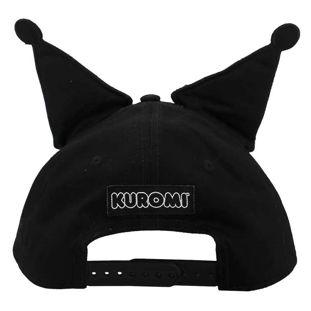 Sanrio [Hello Kitty] - Kuromi 3D Cosplay Embroidered Hat (Black) - Bioworld - Image 2