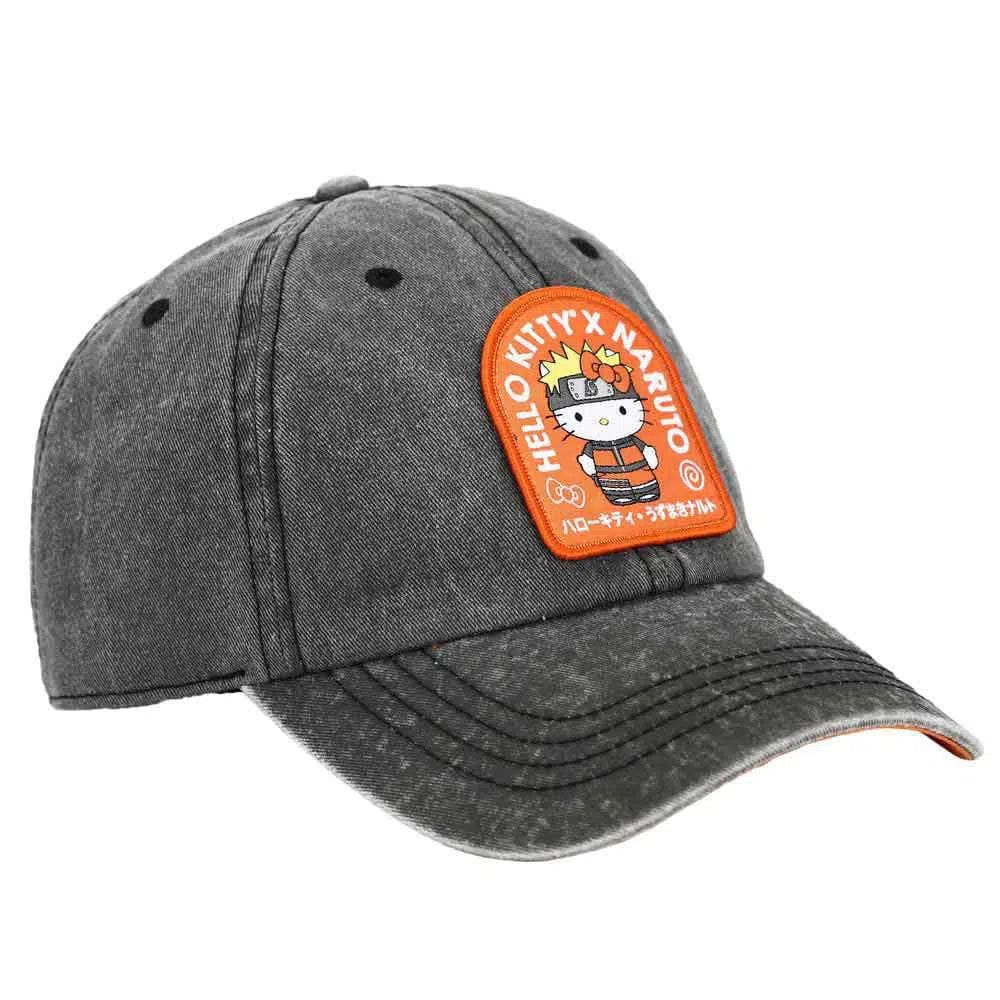 Sanrio [Hello Kitty] x Naruto - Patch Hat (Pigment Dye, Embroidered) - Bioworld - Image 4