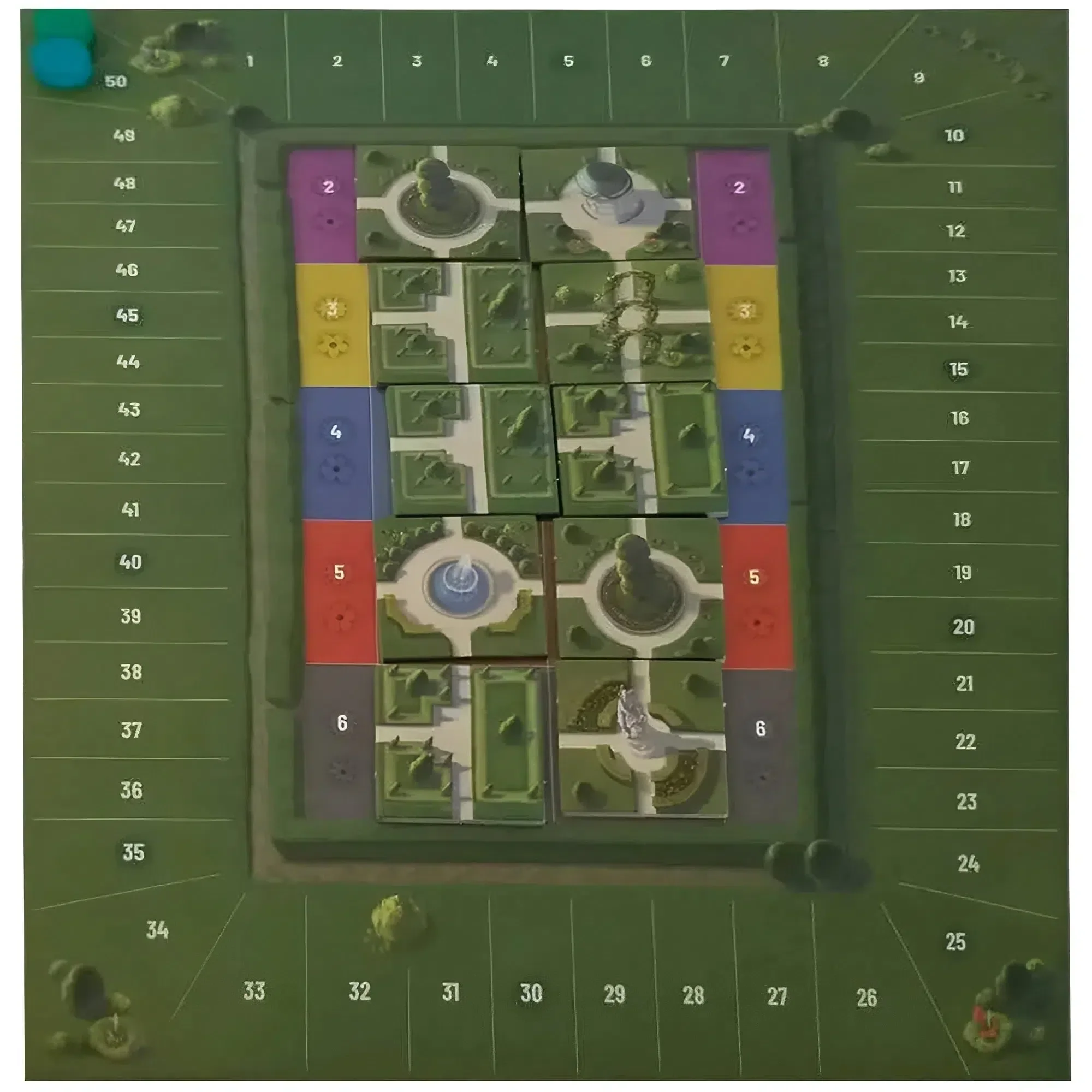 Sanssouci - Tile Placement Civilization Board Game for Family, and Adults (2-4 Players, Ages 8+) - Imperial Publishing - Image 3