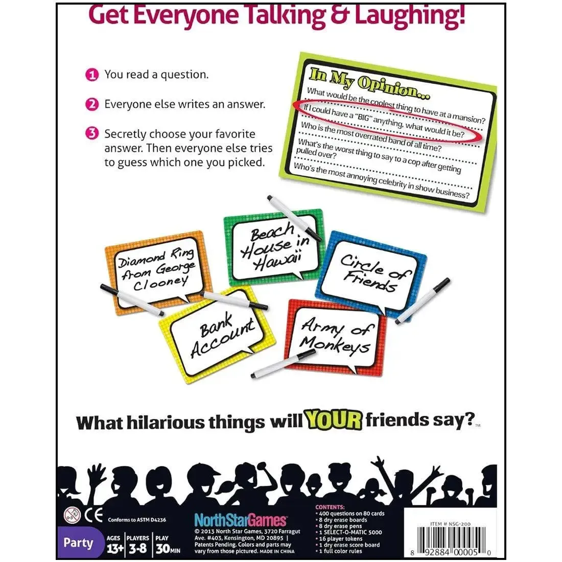 Say Anything - Party Trivia Card Game for Family, and Adults (3-8 Players, Ages 13+) - North Star Games - Image 3