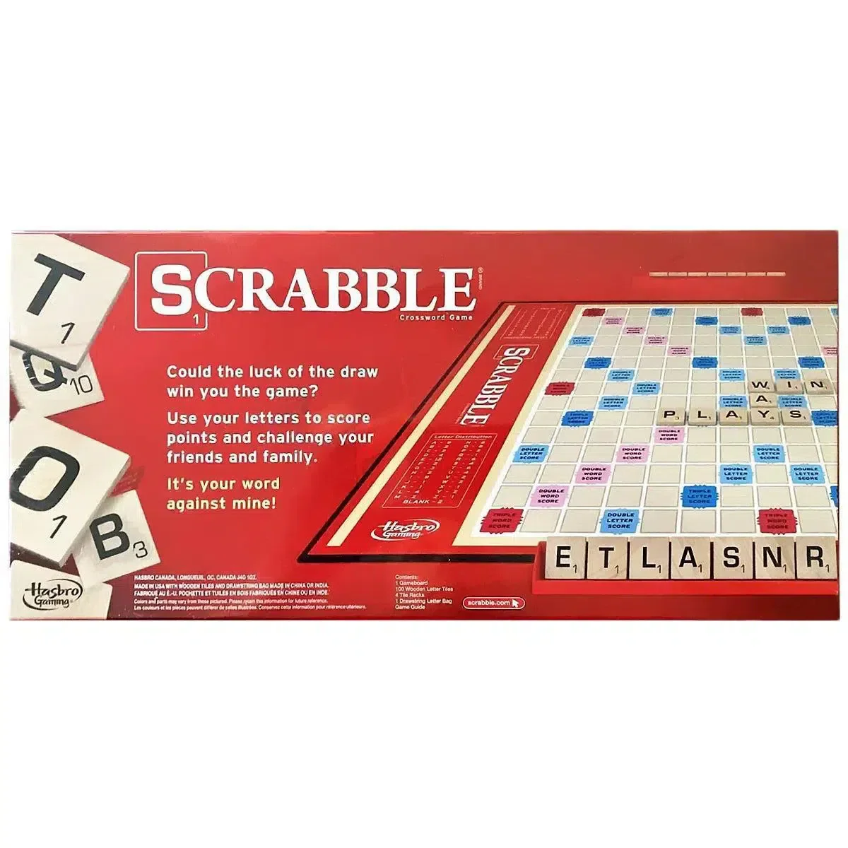 Scrabble - Competitive Language Board Game for Family, Adults, and Children (2-4 Players, Ages 8+) - Hasbro Gaming - (2013) - Image 3