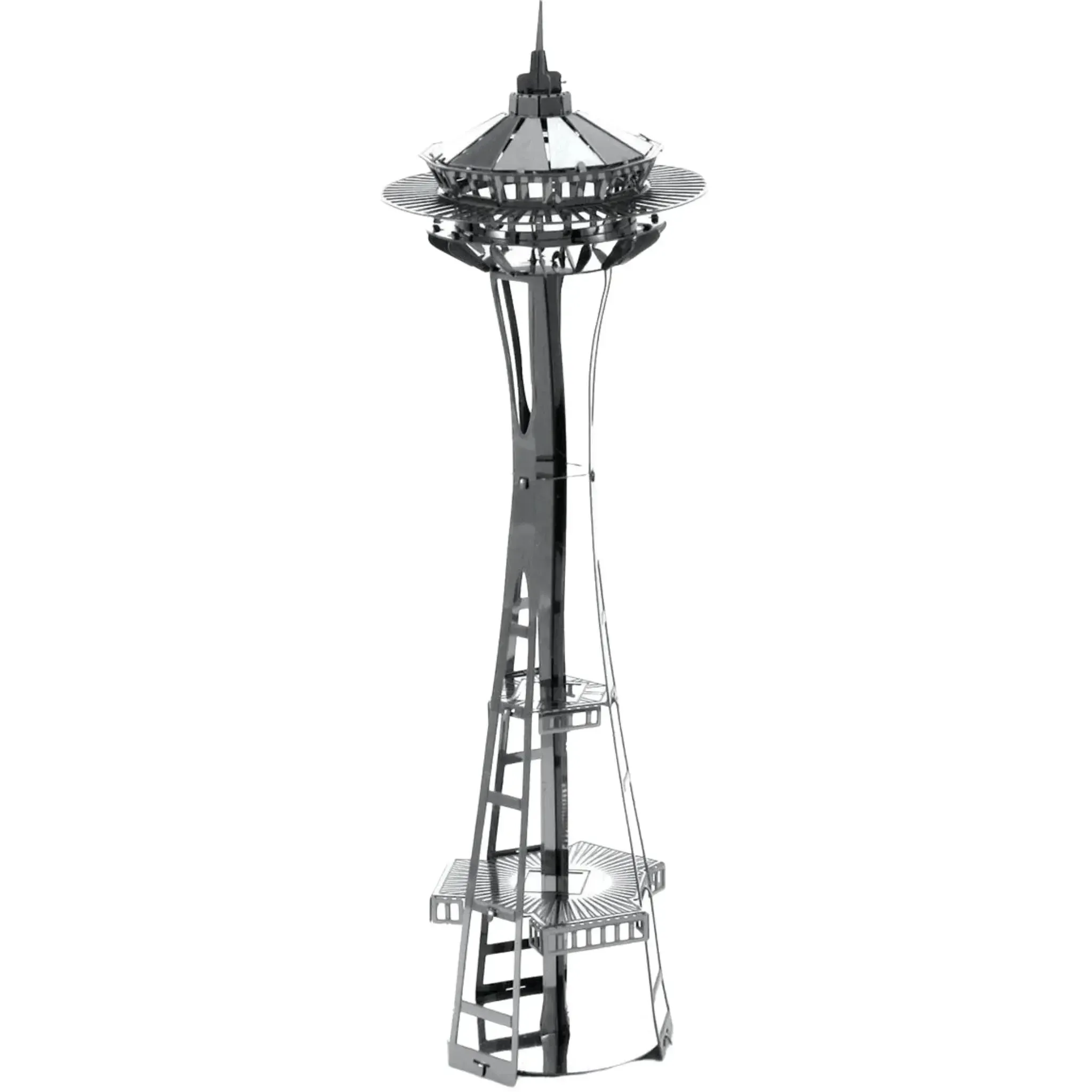 Seattle - Space Needle Building Figure Model Kit (Steel, Easy Difficulty) - Fascinations - Metal Earth Series - (2023) - Image 4