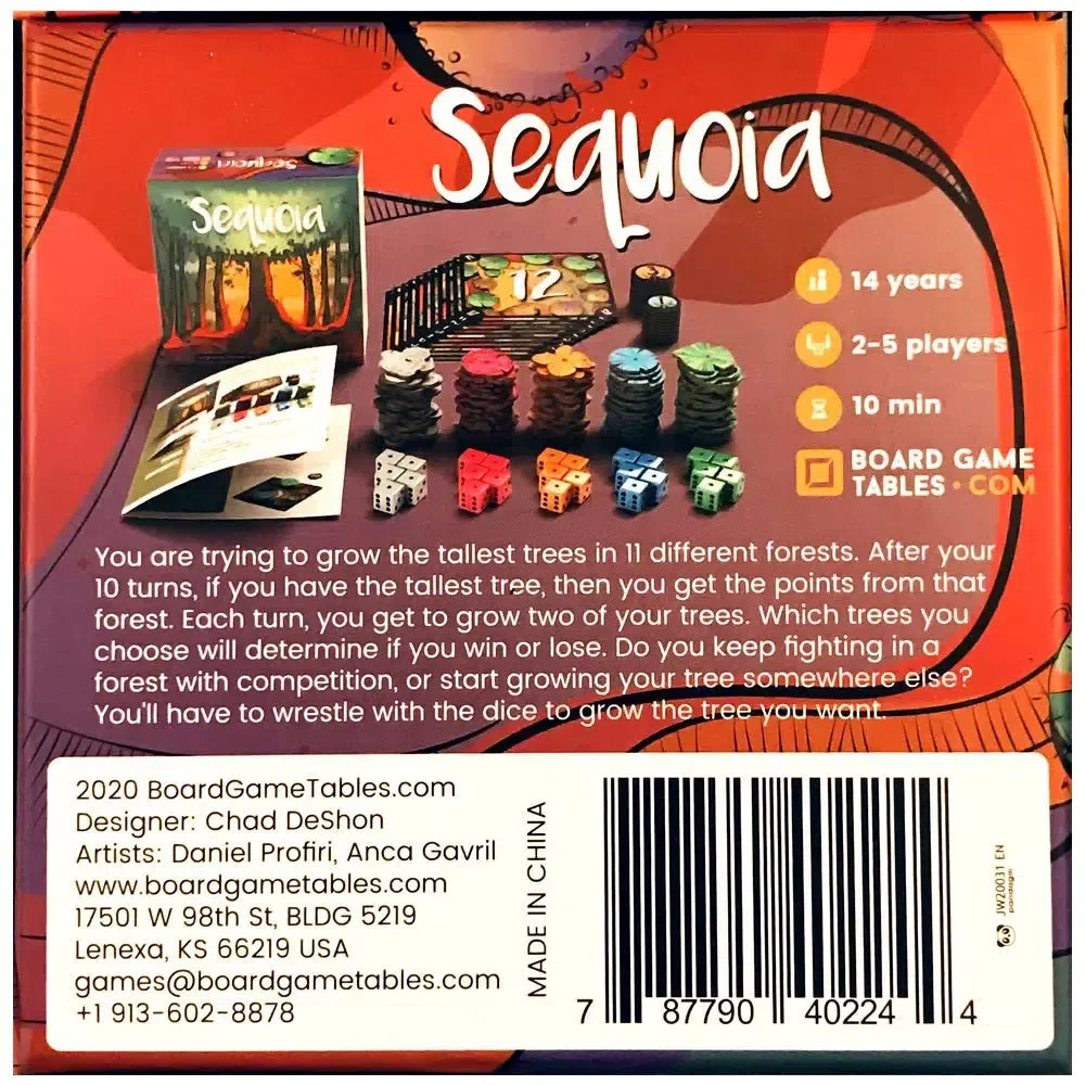 Sequoia - Dice-Based Nature Board Game for Family, Adults, and Children (2-5 Players, Ages 8+) - Allplay - Image 3