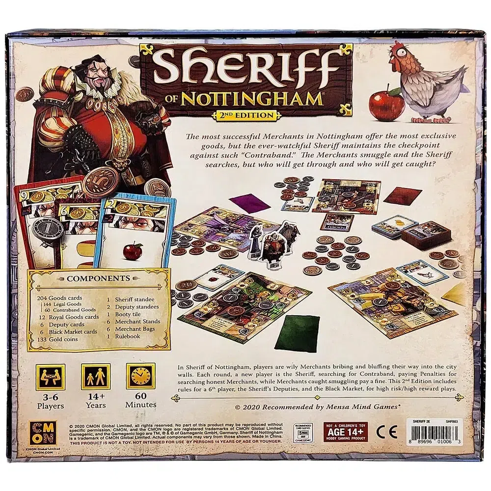 Sheriff of Nottingham 2nd Edition - Bluffing Economic Board Game for Family, and Adults (3-6 Players, Ages 14+) - CMON - Image 3