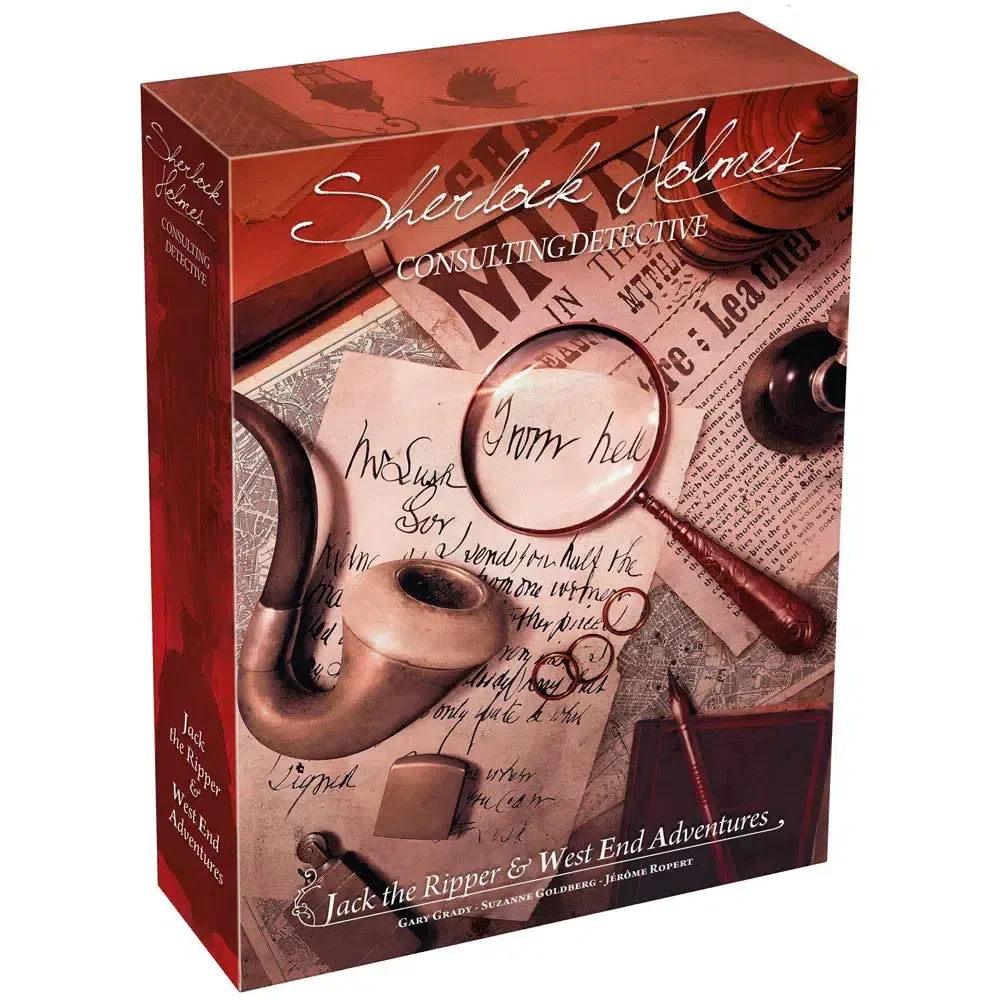 Sherlock Holmes: Jack the Ripper and West End Adventures - Cooperative Mystery Board Game for Family, and Adults (1-8 Players, Ages 12+) - Space Cowboys