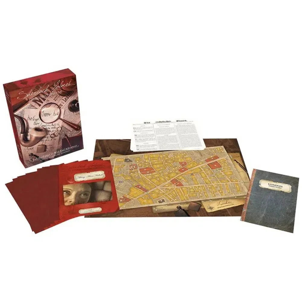 Sherlock Holmes: Jack the Ripper and West End Adventures - Cooperative Mystery Board Game for Family, and Adults (1-8 Players, Ages 12+) - Space Cowboys - Image 2