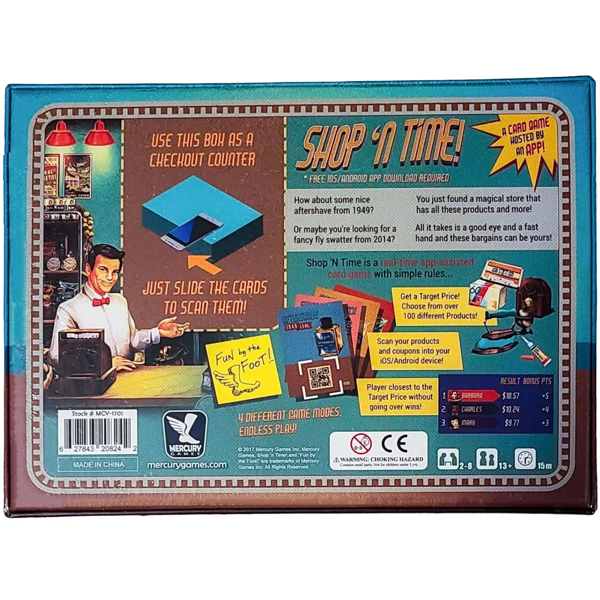 Shop 'N Time! - Competitive Economic Card Game for Family, Adults, and Children (2-8 Players, Ages 13+) - Mercury Games - Image 3