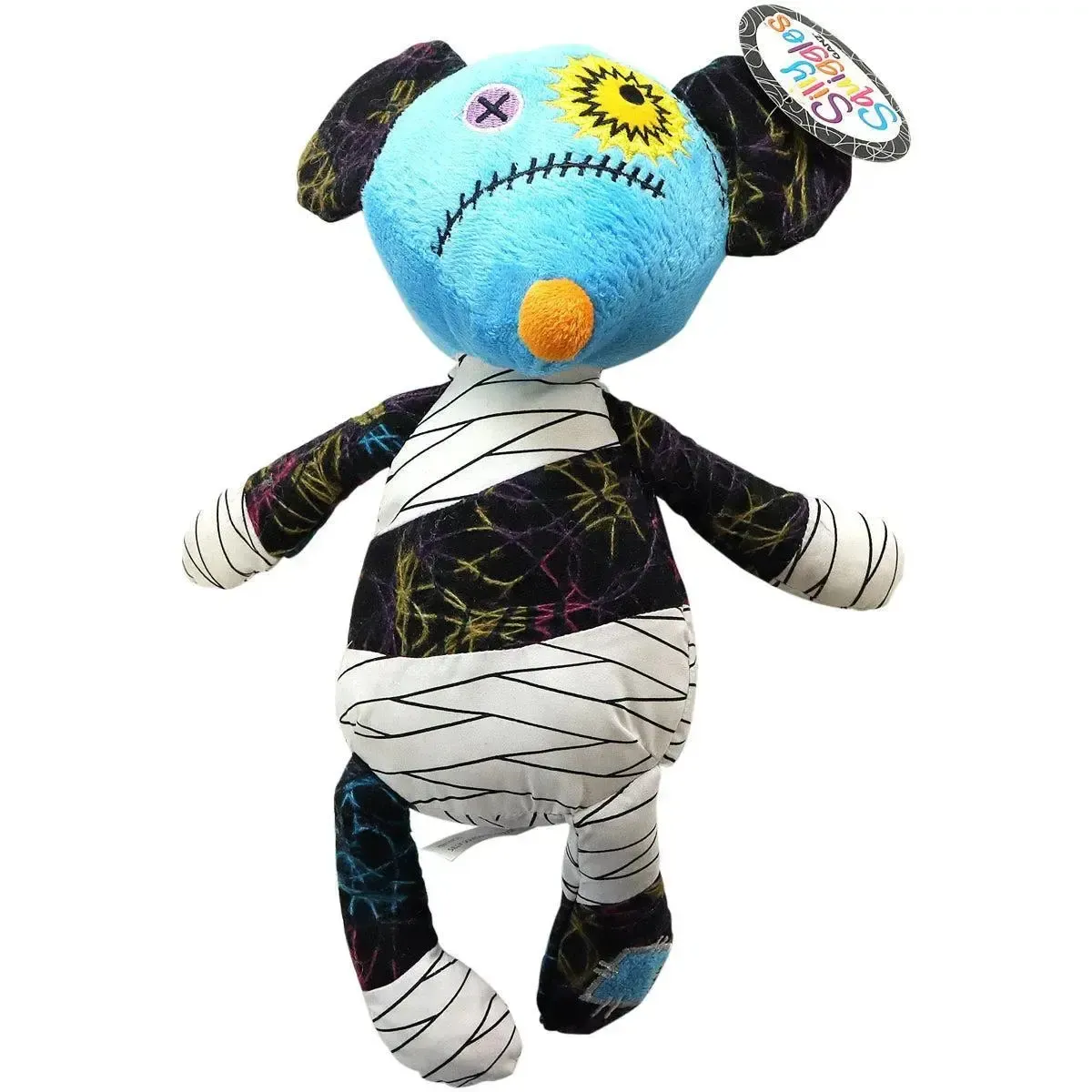 Silly Squiggles - Crazy Stitched Blue Mouse Plush (13") - Ganz - Image 3
