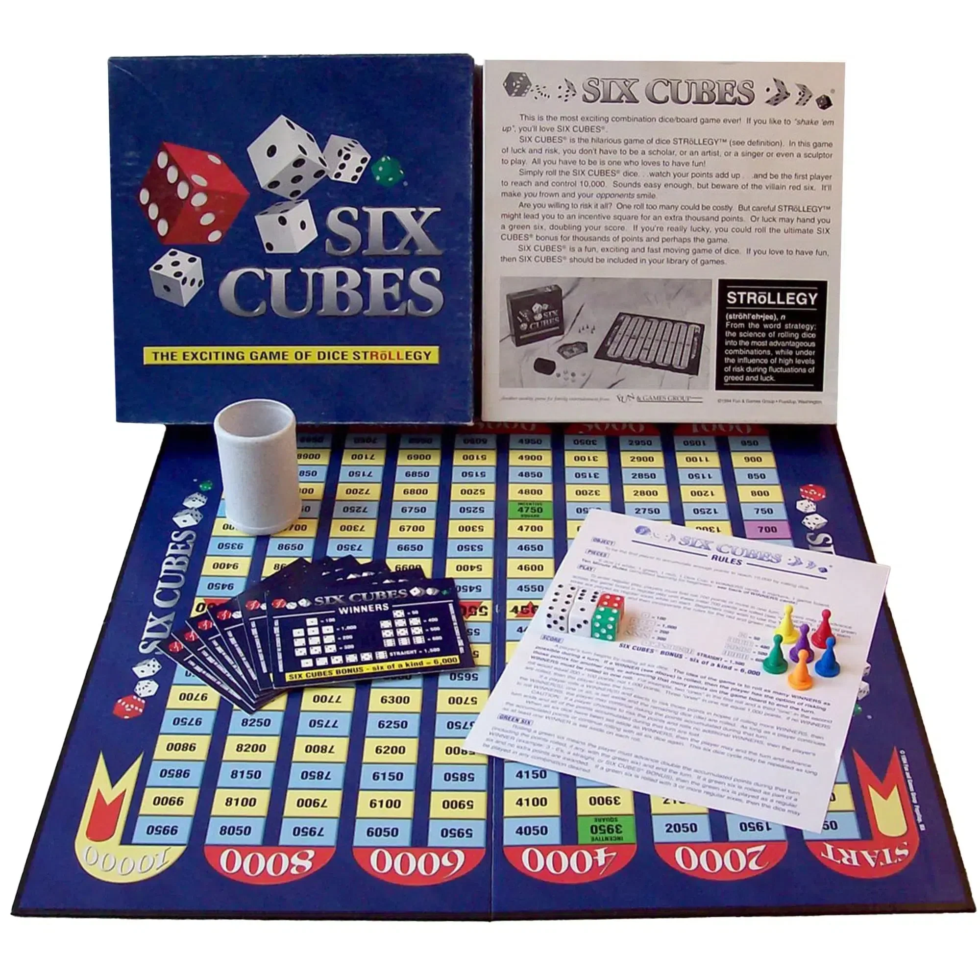 Six Cubes: The Exciting Game of Dice Strollegy - Dice-Based Luck Board Game for Family, Adults, and Children (2-6 Players, Ages 10+) - Fun & Games Group - Image 2