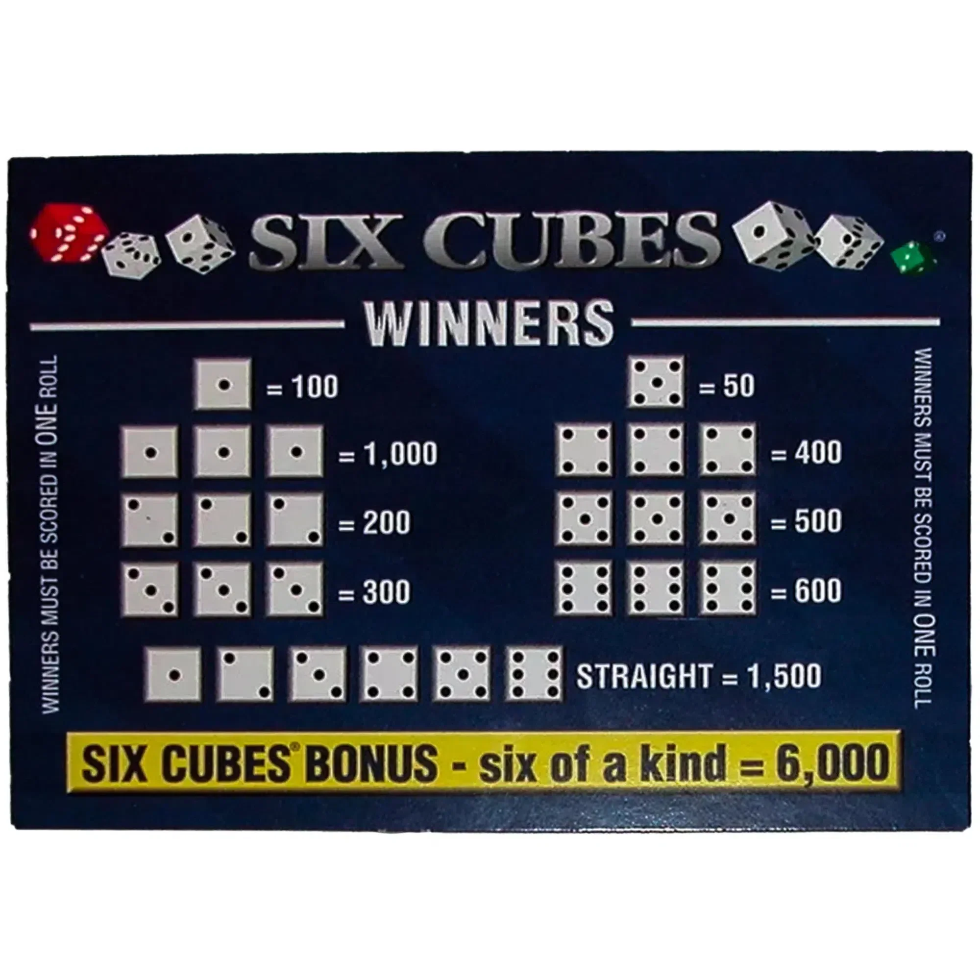 Six Cubes: The Exciting Game of Dice Strollegy - Dice-Based Luck Board Game for Family, Adults, and Children (2-6 Players, Ages 10+) - Fun & Games Group - Image 5