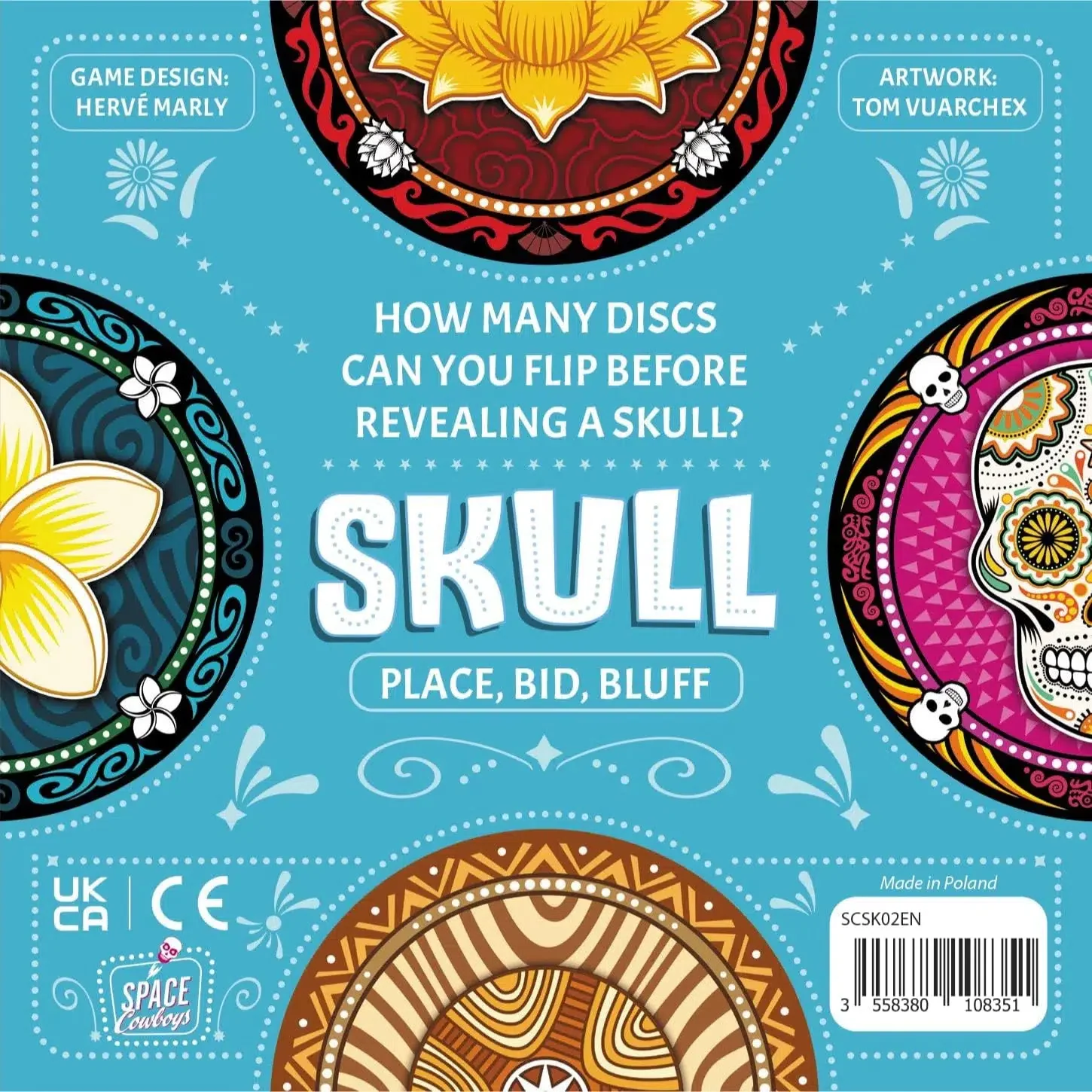 Skull - Bluffing Abstract Board Game for Family & Adults (3-6 Players, Ages 10+) - Space Cowboys - Image 10