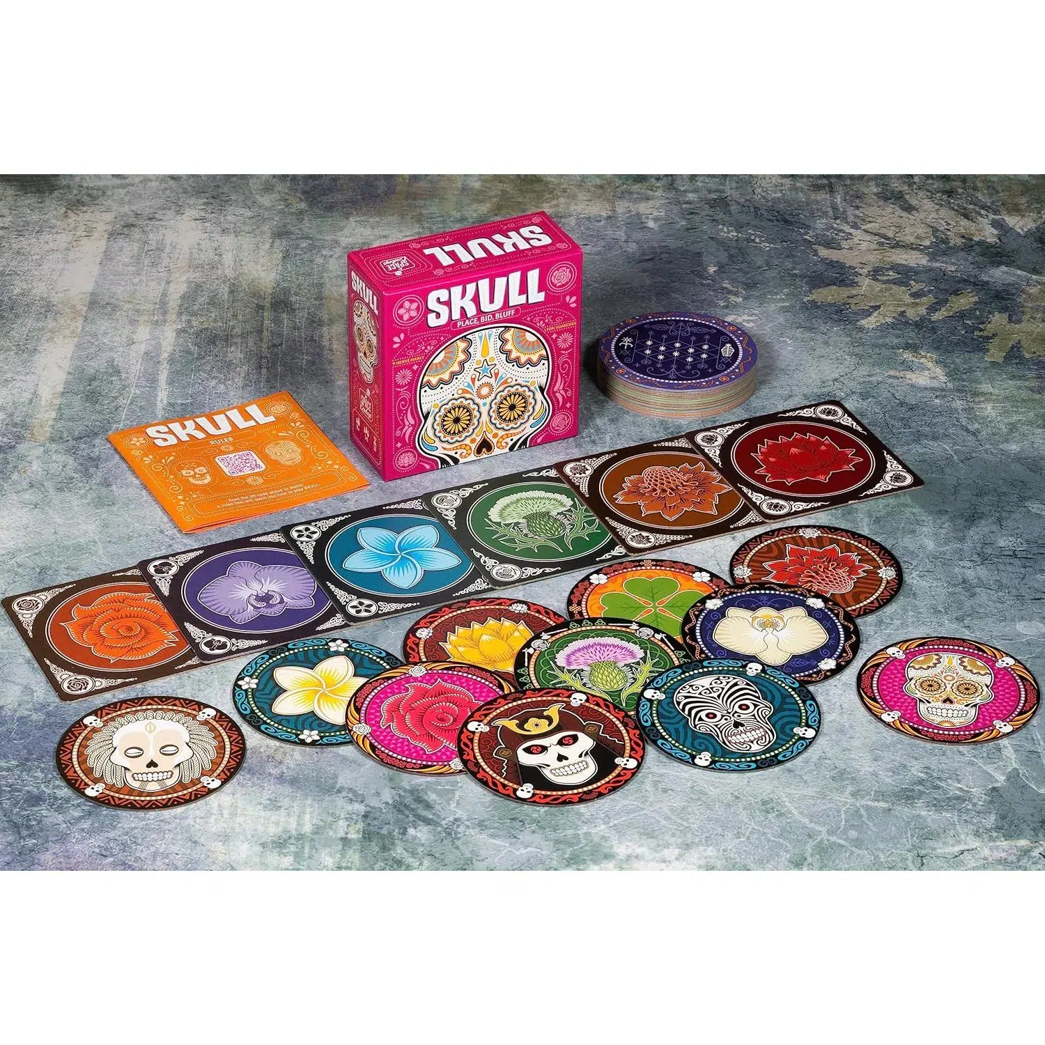 Skull - Bluffing Abstract Board Game for Family & Adults (3-6 Players, Ages 10+) - Space Cowboys - Image 6