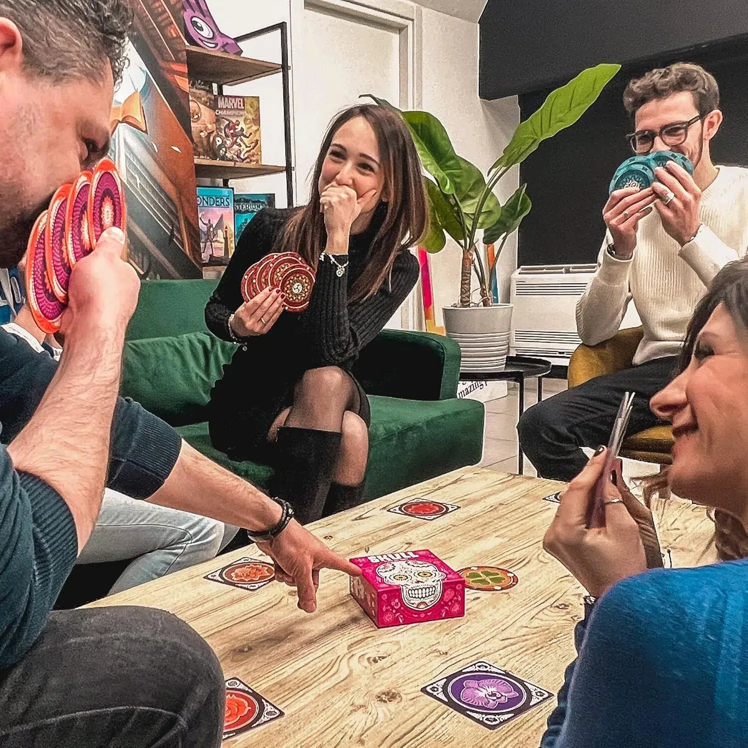 Skull - Bluffing Abstract Board Game for Family & Adults (3-6 Players, Ages 10+) - Space Cowboys - Image 7