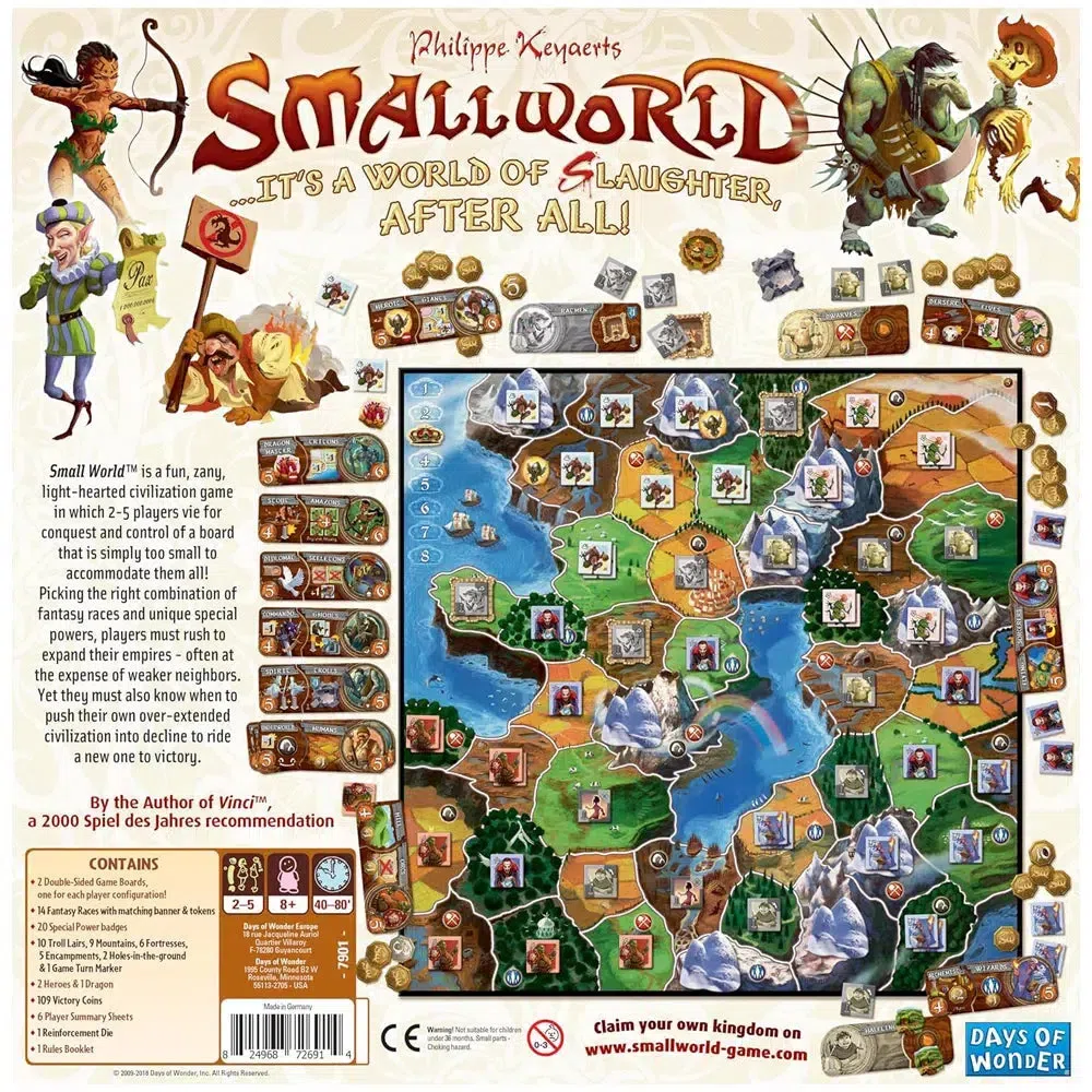 Small World - Area Control Civilization Board Game for Family, and Adults (2-5 Players, Ages 8+) - Days of Wonder - Image 3