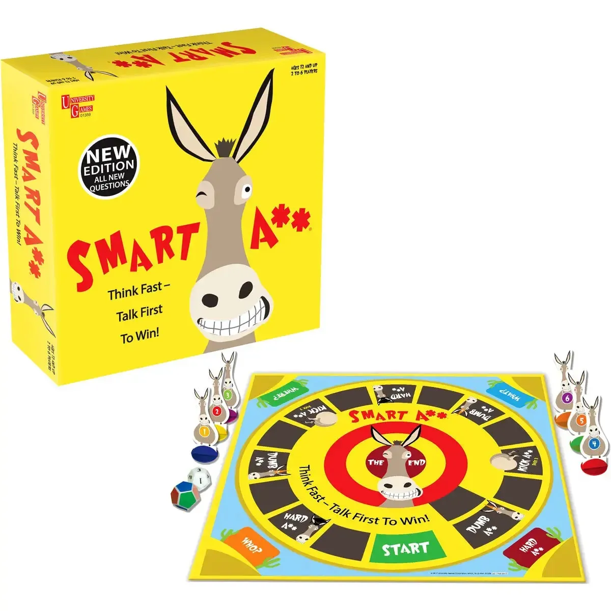 Smart A** - Trivia Humor Board Game for Family and Adults (2-6 Players, Age 12+) - University Games (2023) - Image 2