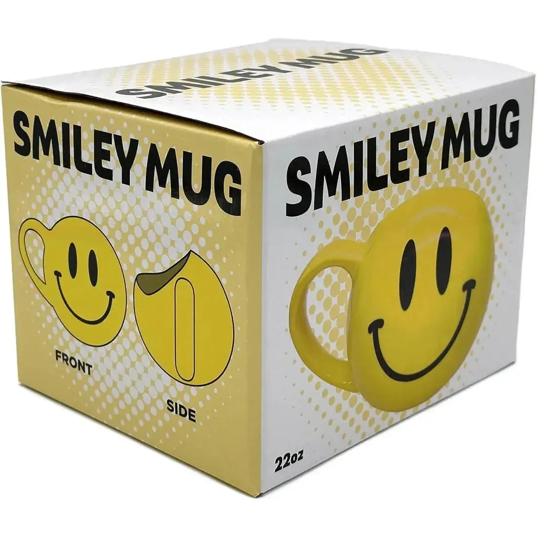 Smiley Face Sculpted Mug Gag Gift (Ceramic, 22 oz.) - Island Dogs - Image 2
