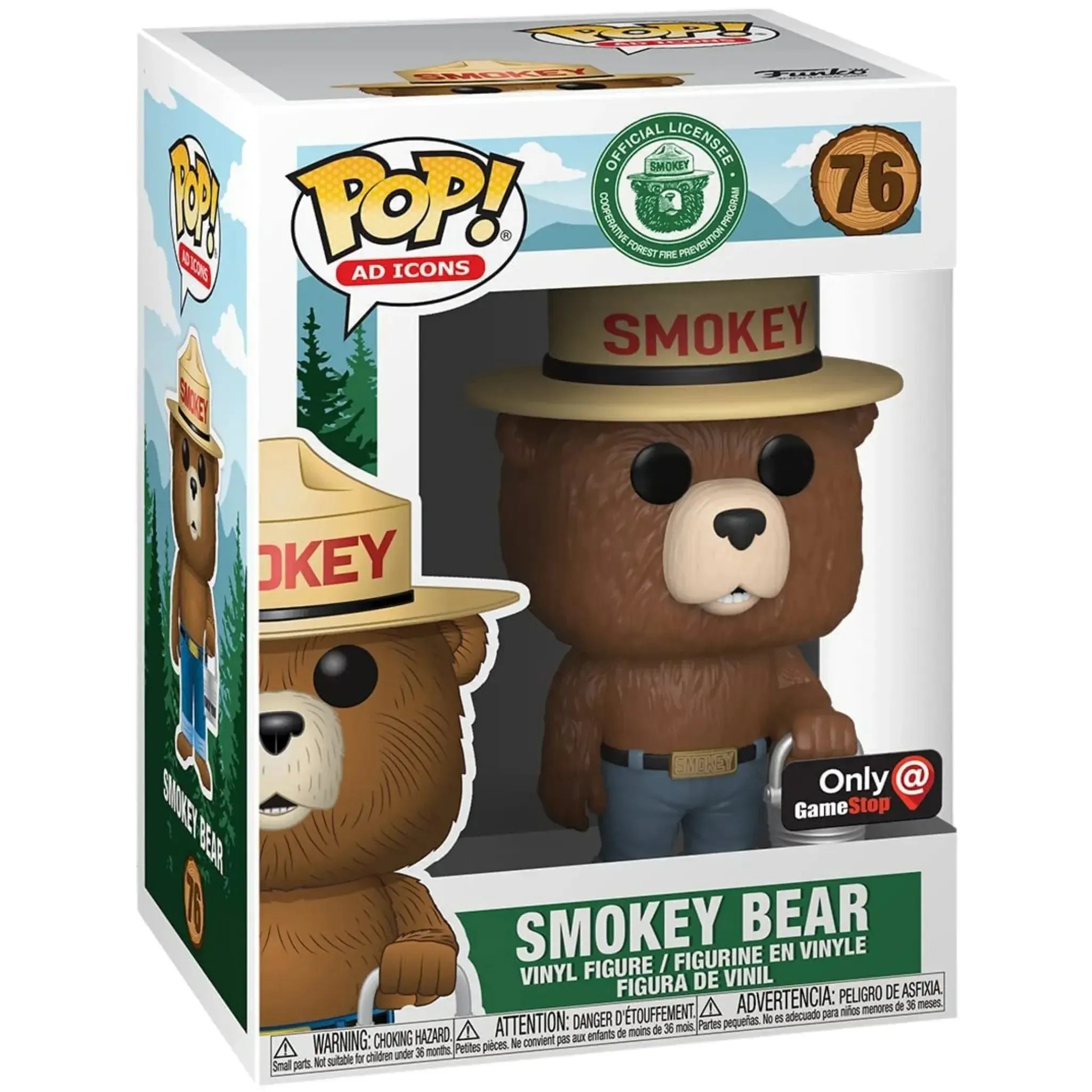 Smokey Bear - Smokey Bear Figure (3.75") - Funko - Pop! Ad Icons Series (75) - (2019)