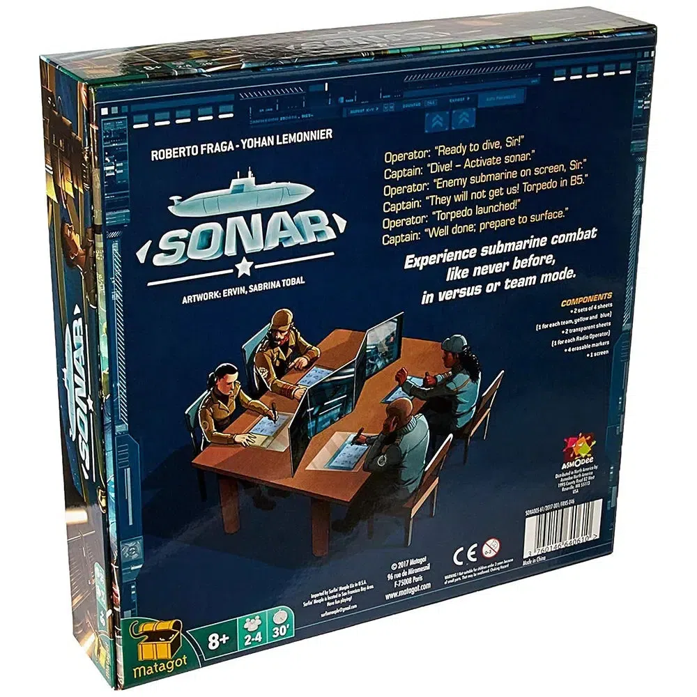 Sonar - Team-Based War Board Game for Family, and Adults (2-4 Players, Ages 8+) - Matagot - Image 3
