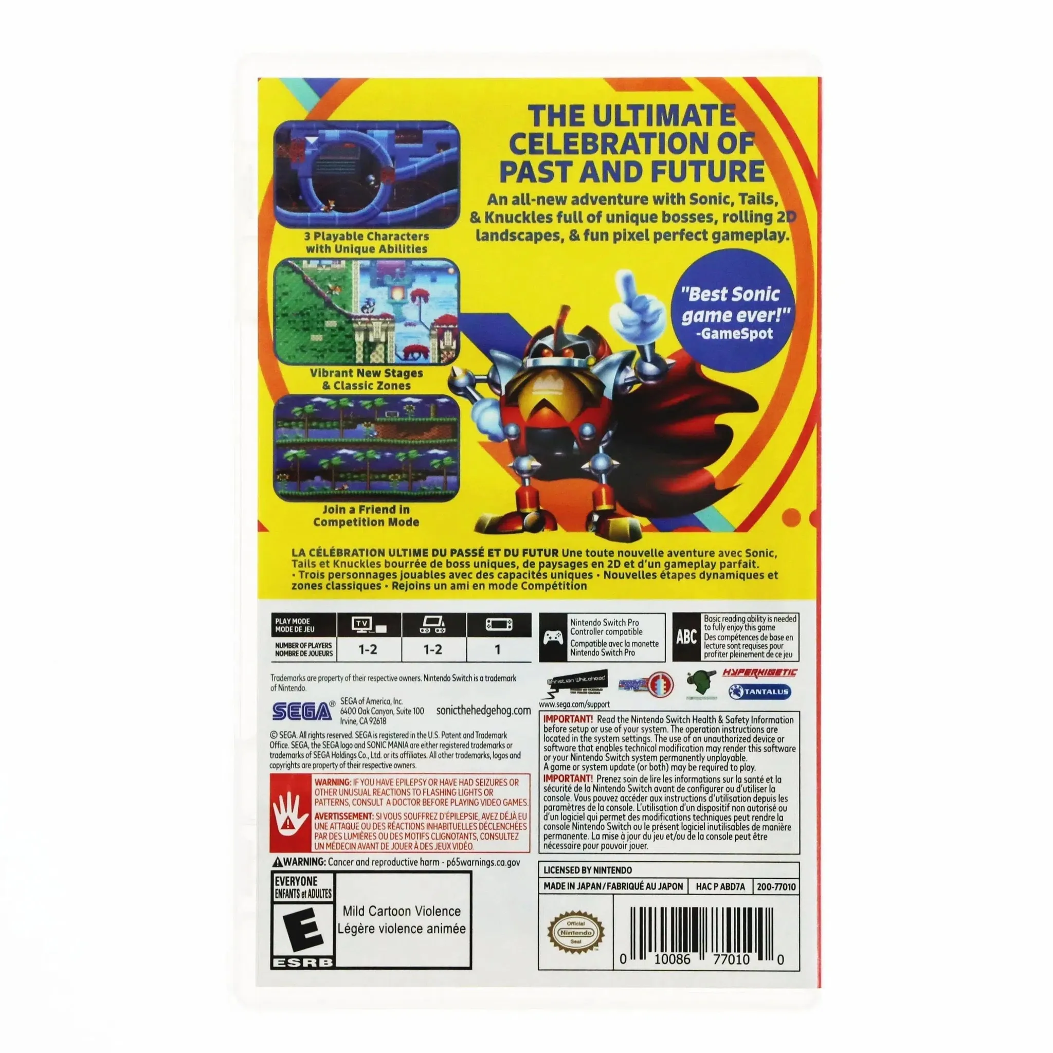 Sonic Mania - Nintendo Switch - Image 3