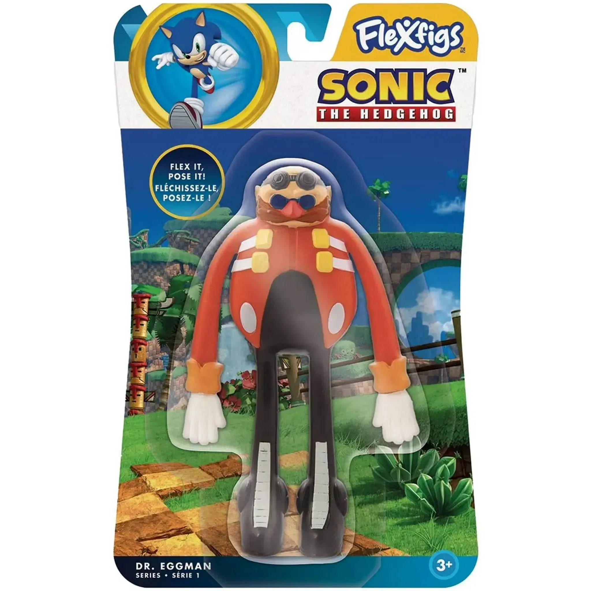 Sonic the Hedgehog - Bendable Dr. Eggman Action Figure (5.25") - TGC Toys - Flexfigs Series 1 - (2025)