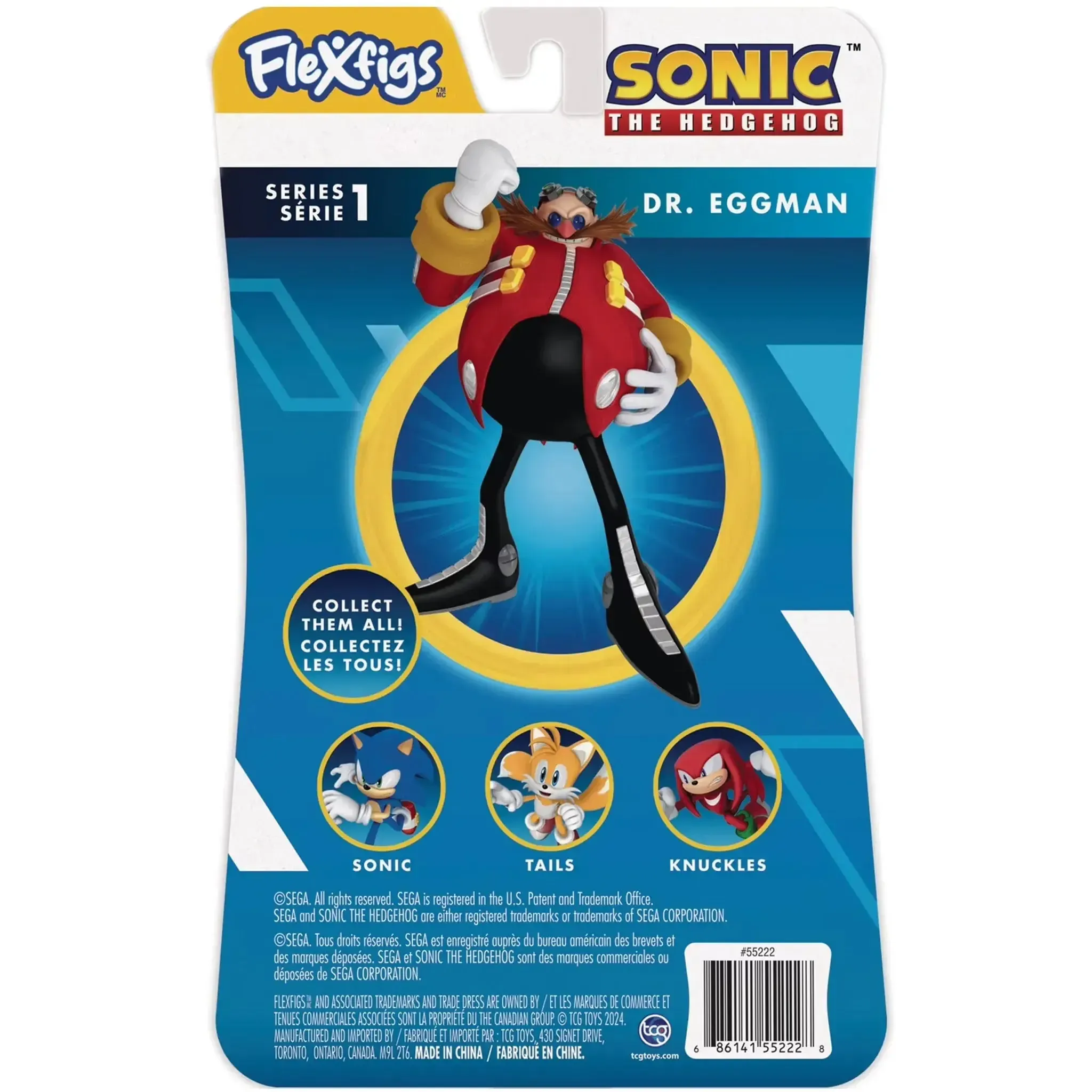Sonic the Hedgehog - Bendable Dr. Eggman Action Figure (5.25") - TGC Toys - Flexfigs Series 1 - (2025) - Image 3